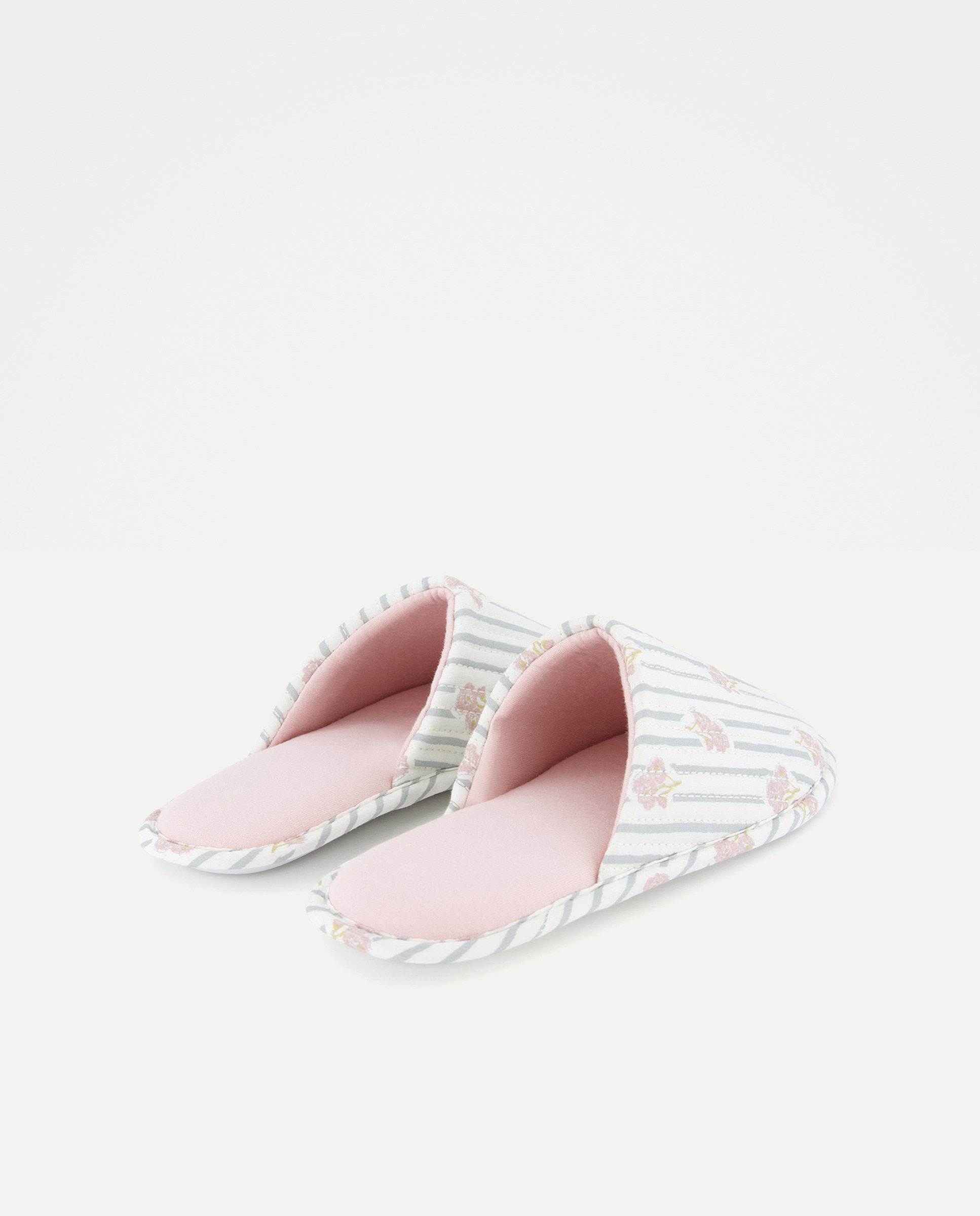 Zapatilla de mujer destalonada estampada 582 Verde agua-3