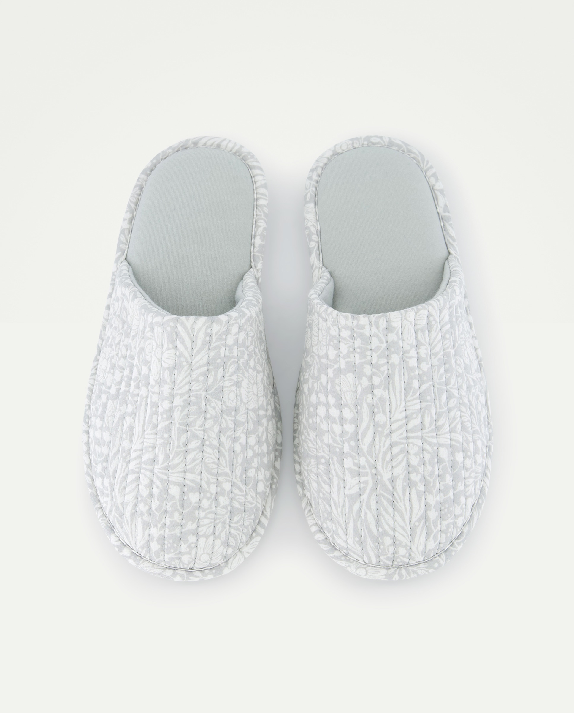 Zapatilla de mujer destalonada estampada Verde-4