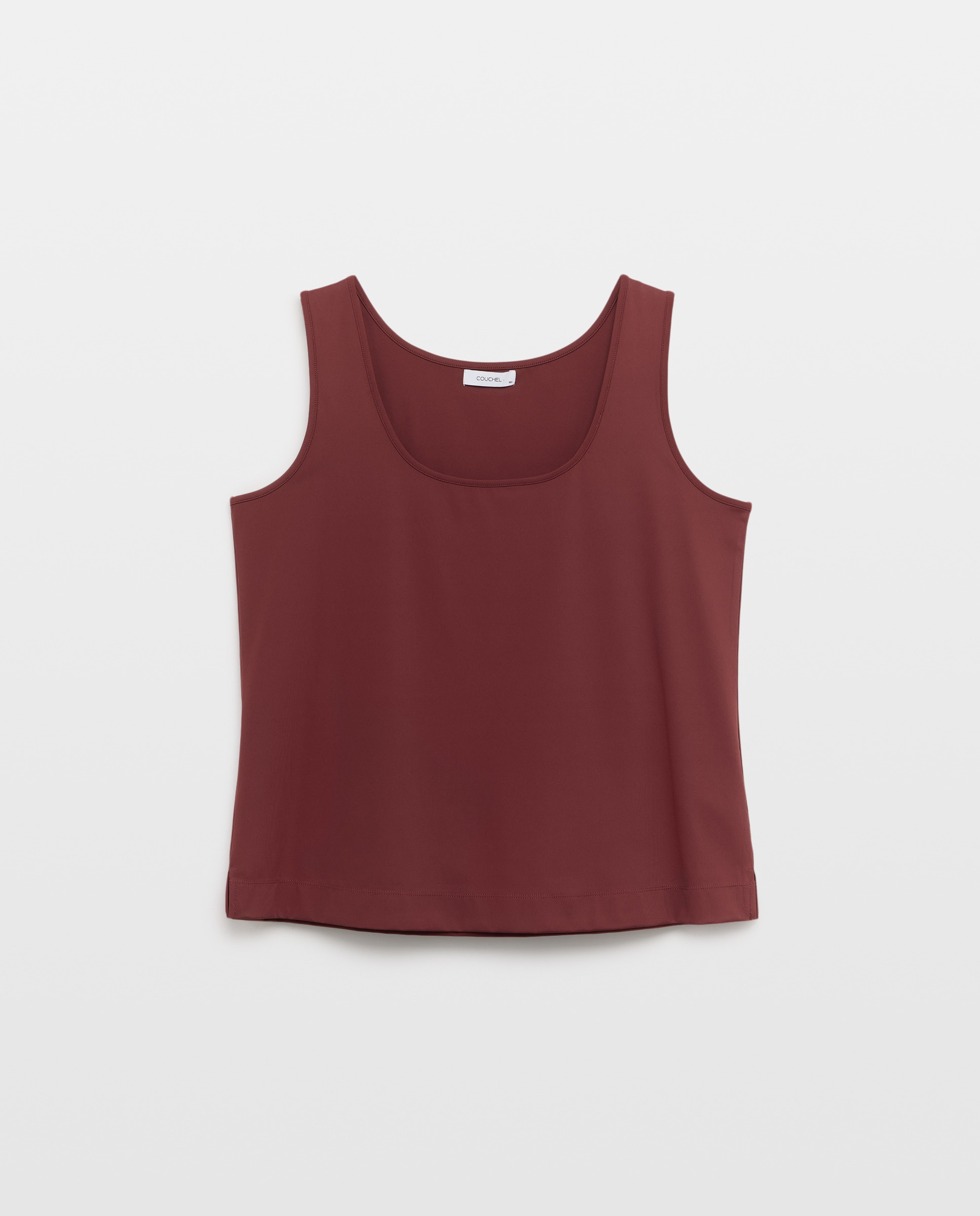 T-shirt Cred sem Mangas Bordeaux-4