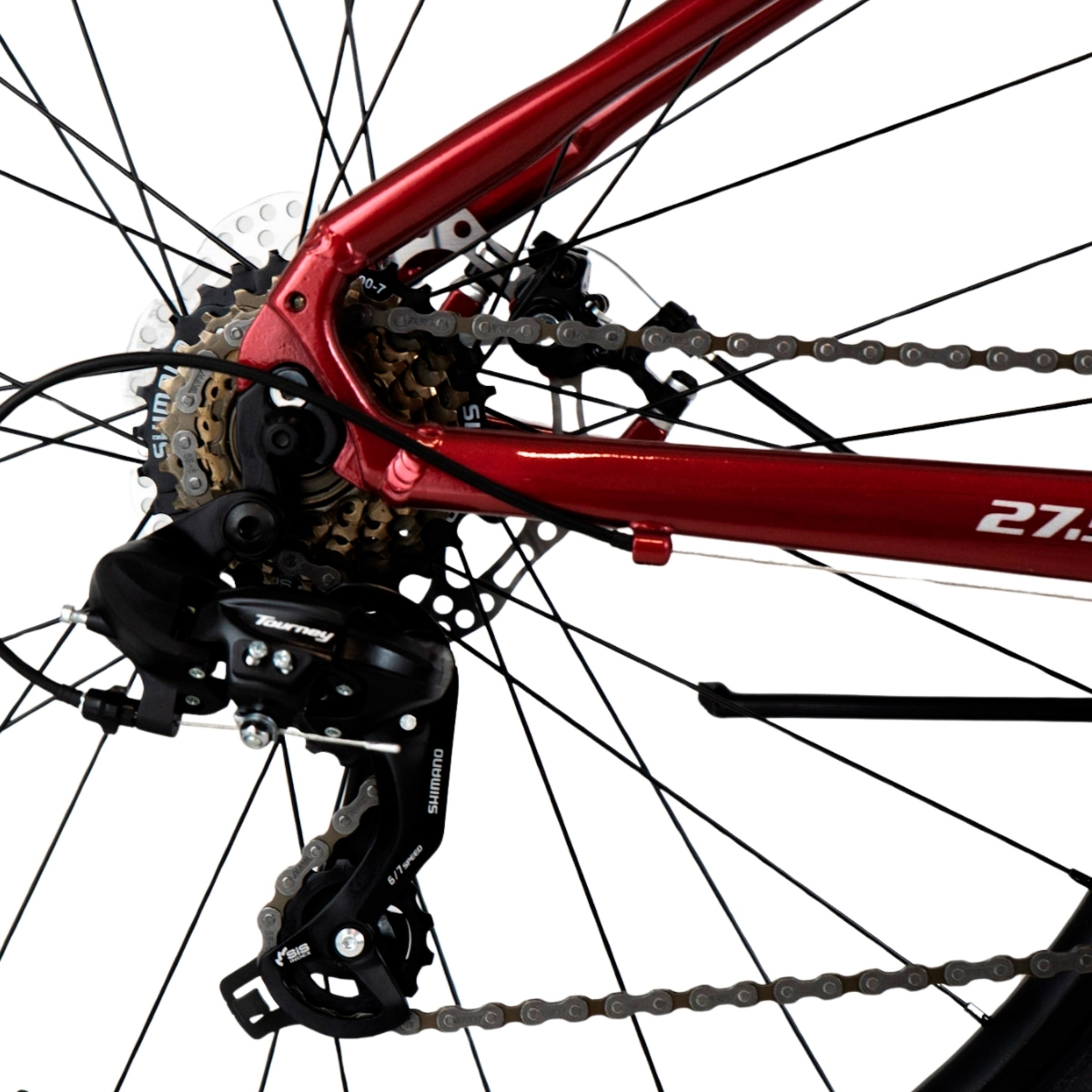 Bicicleta de Montanha Unissexo Bkom 721 Vermelho-2