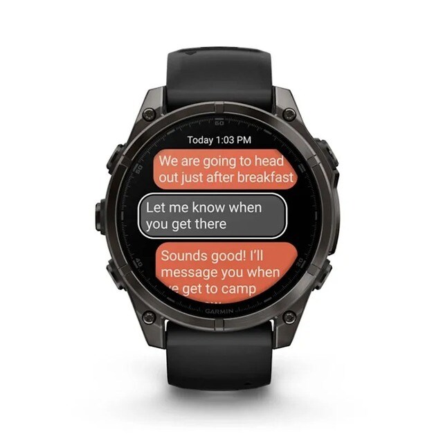 Relógio Smartwatch Fenix 8 Zafiro Amoled, DLC - 47 mm Cinzento carvão-7