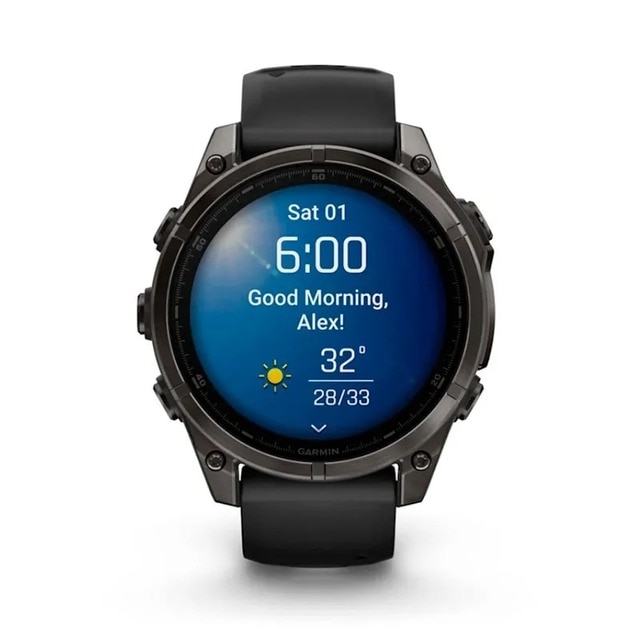 Relógio Smartwatch Fenix 8 Zafiro Amoled, DLC - 47 mm Cinzento carvão-2