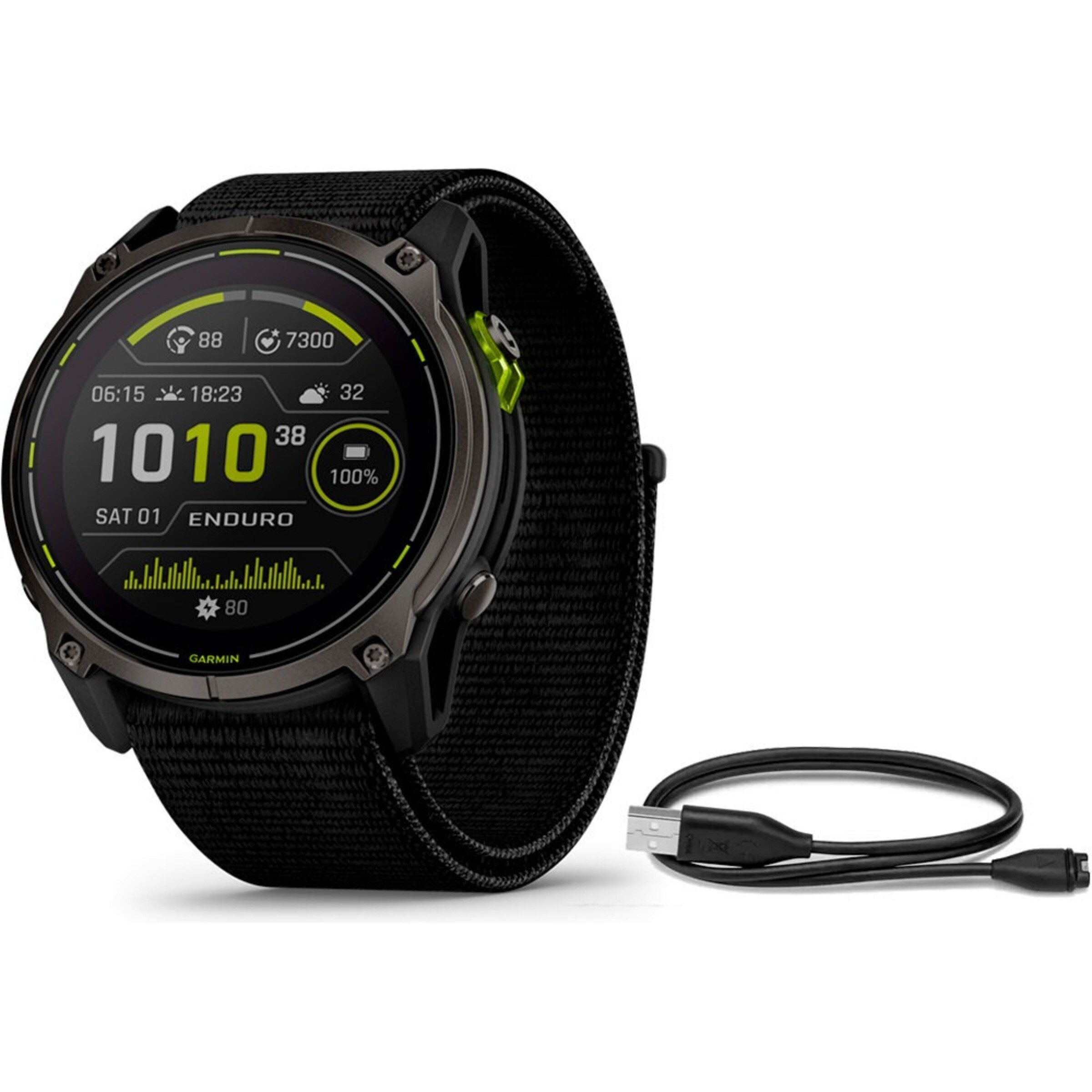 Relógio Smartwatch Enduro 3 com GPS de Alto Rendimento Cinzento carvão-1