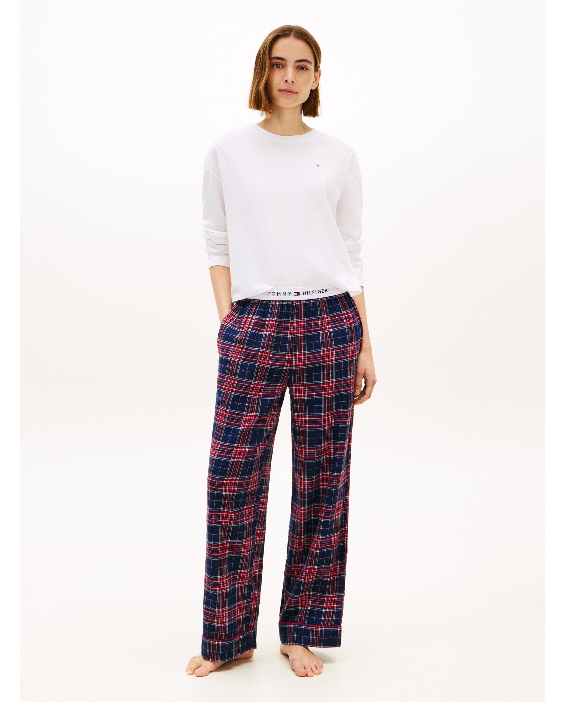 Camisola de Pijama com Manga Comprida Marfim-5