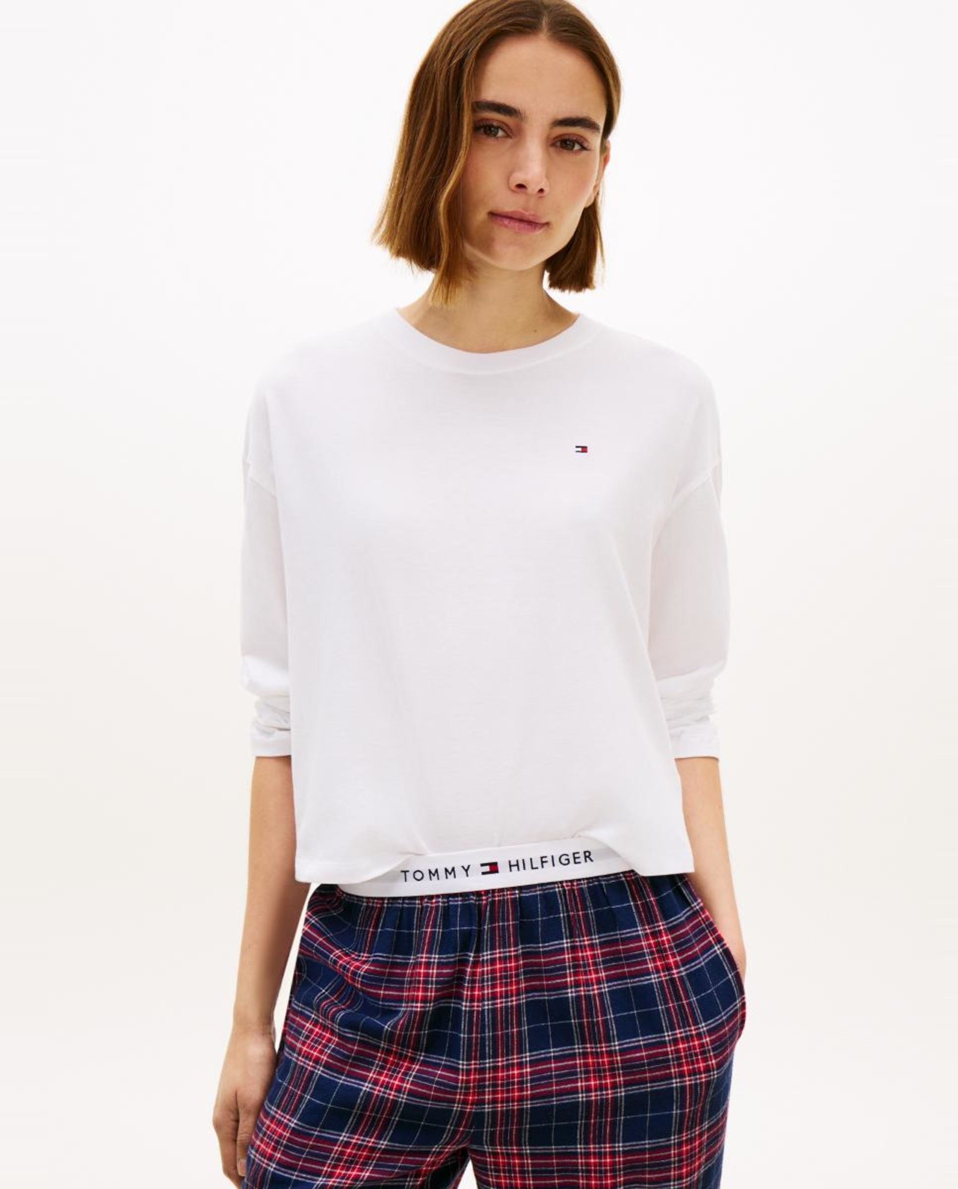 Camisola de Pijama com Manga Comprida Marfim-1