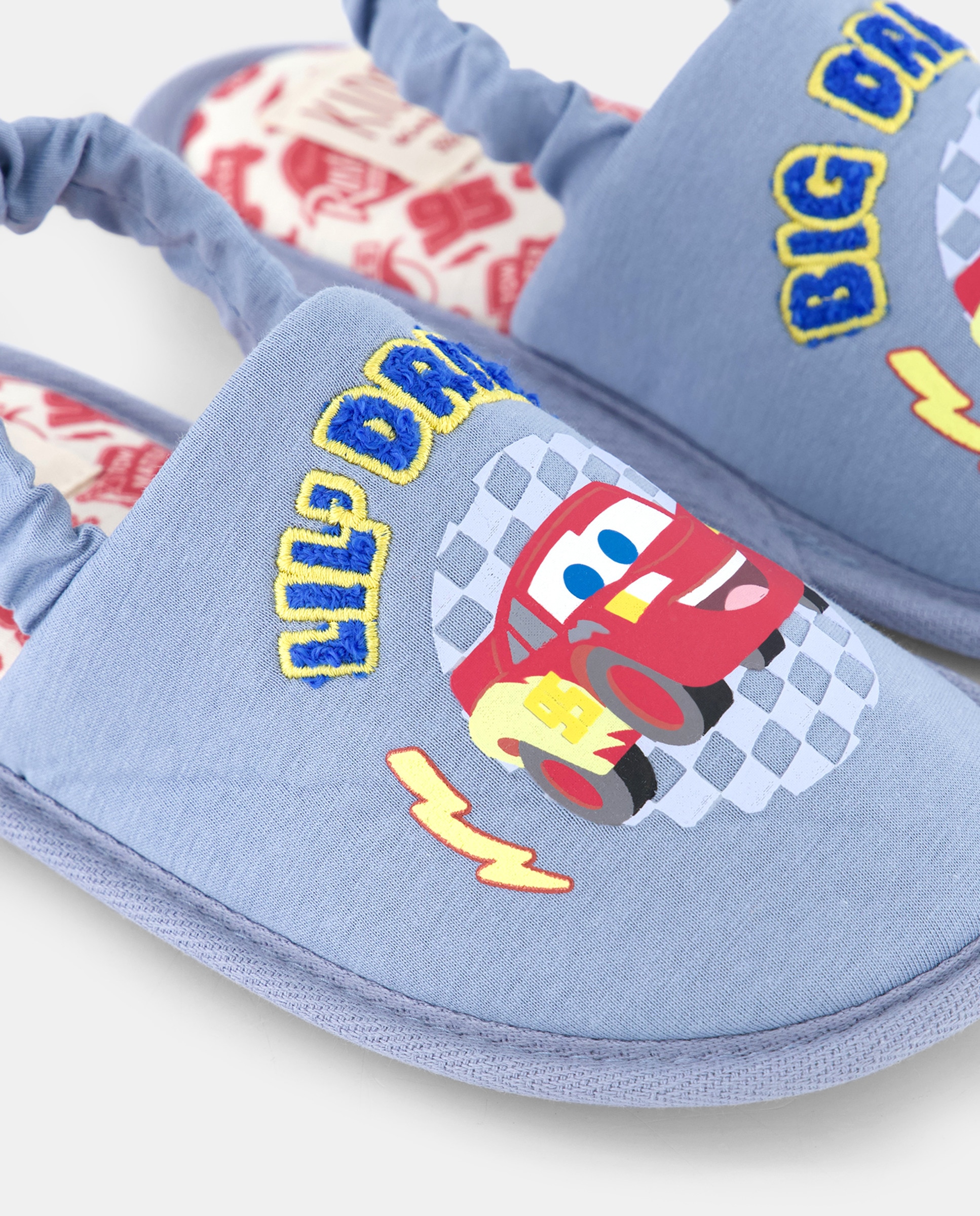 Chinelos de Quarto com Estampado Carros 400 Azul-5