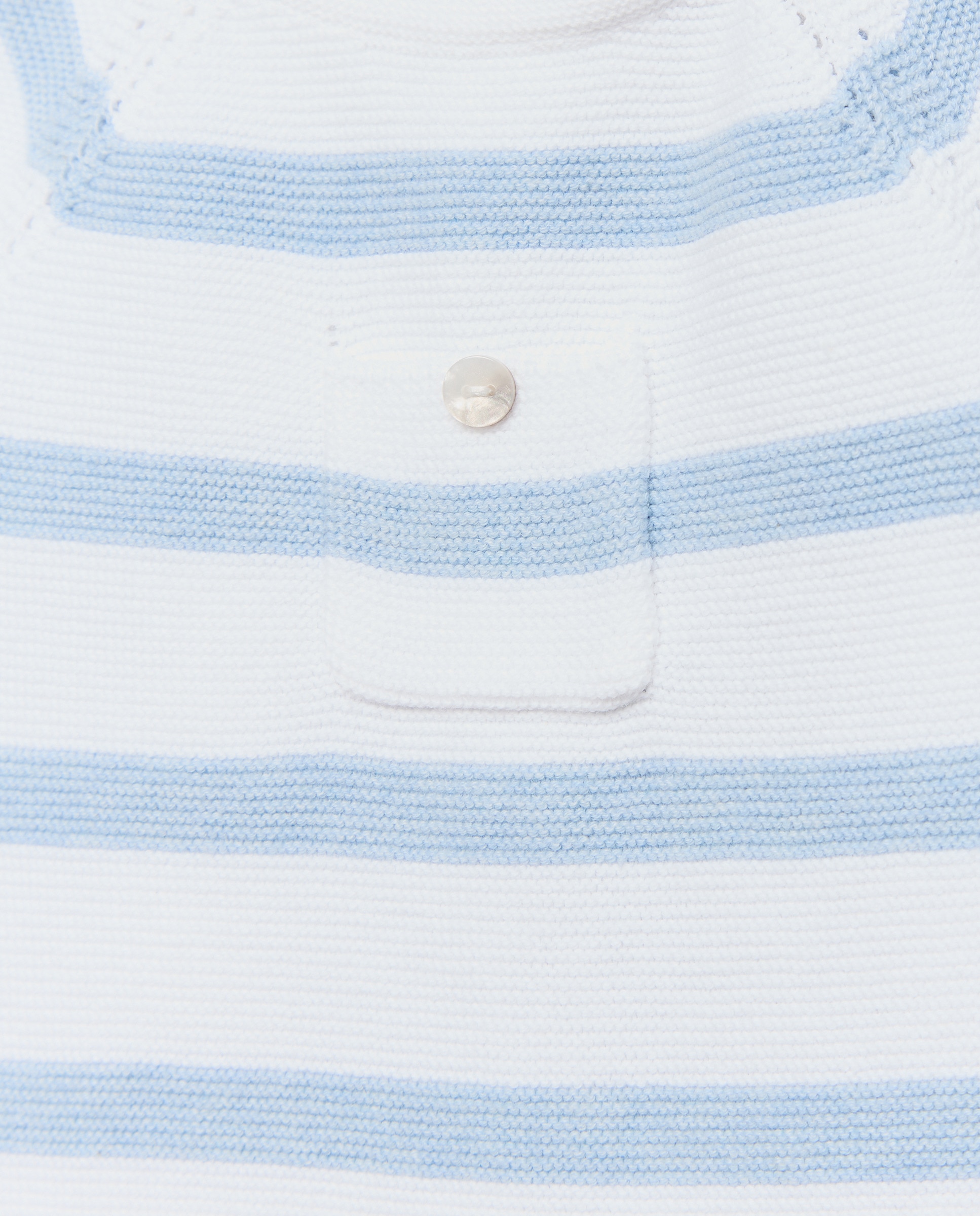 Babygrow de Tricot Curto de Bebé com Manga Curta e Bolso Coconut El Corte Inglés Azul-3