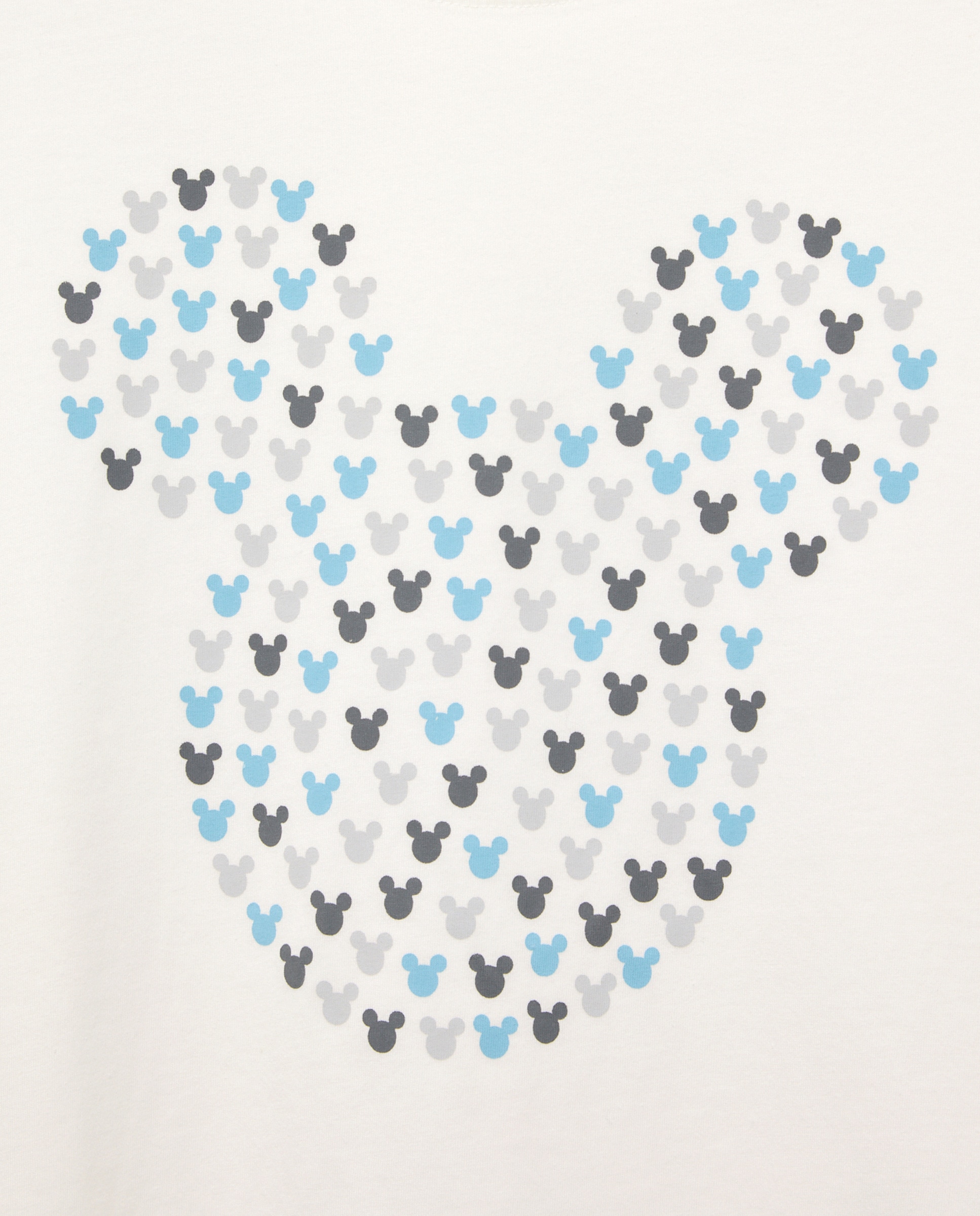 T-shirt de mulher Mickey Cinzento-claro-5