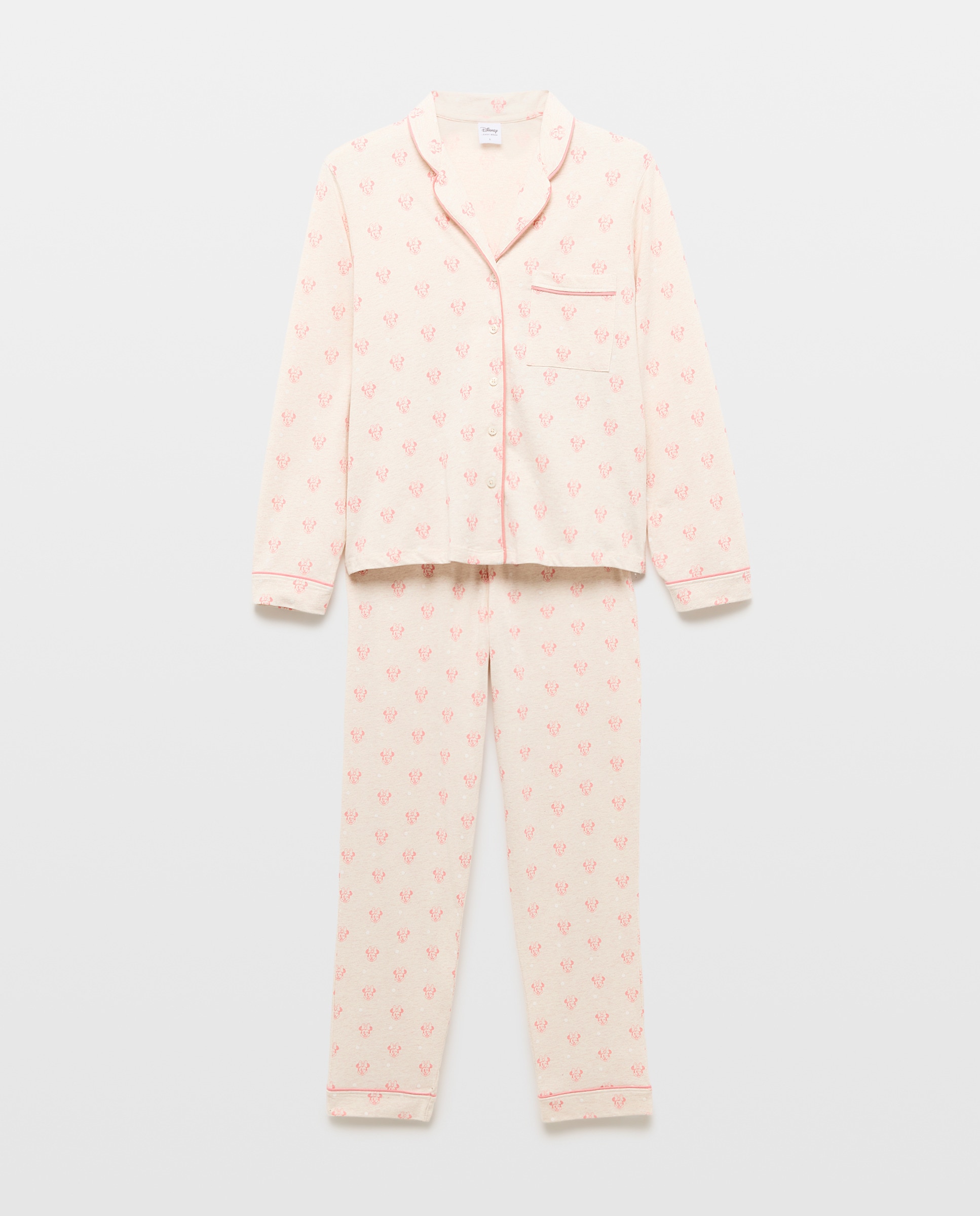 Pijama Completo Minnie 710 Bege-4