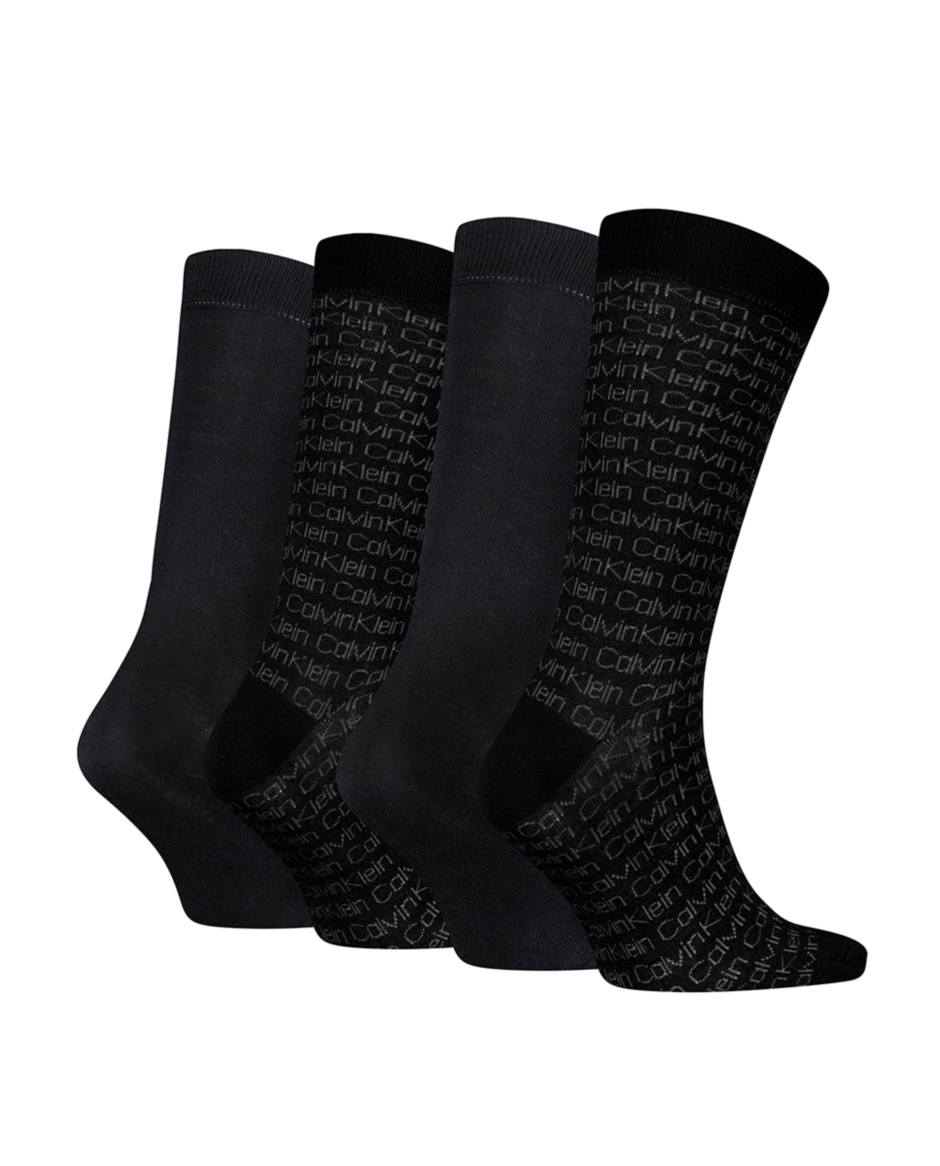 Meias Clássicas (Caixa de Presente com Pack de 4 Pares) Preto-3