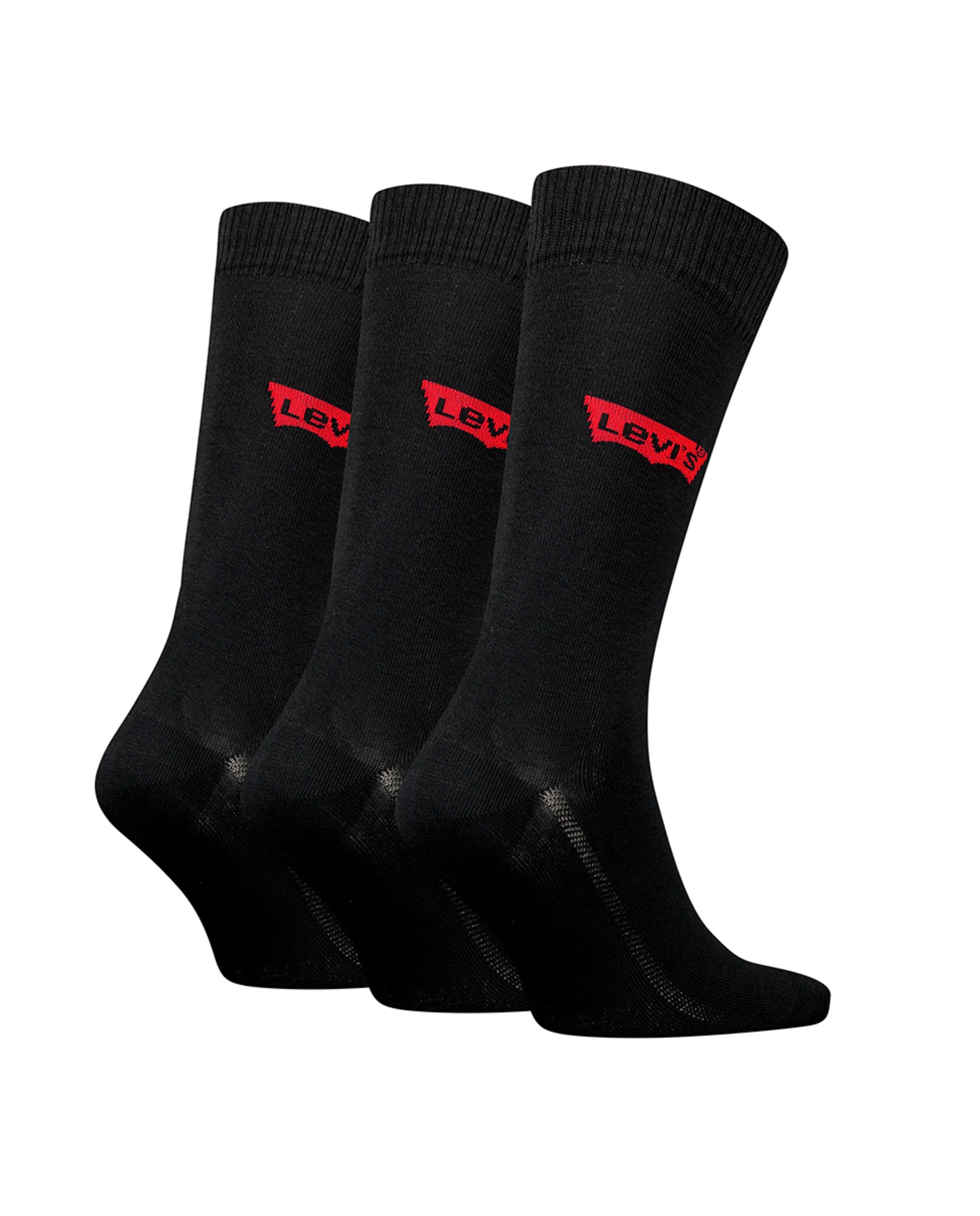 Pack de três pares de meias curtas pretas Preto-3