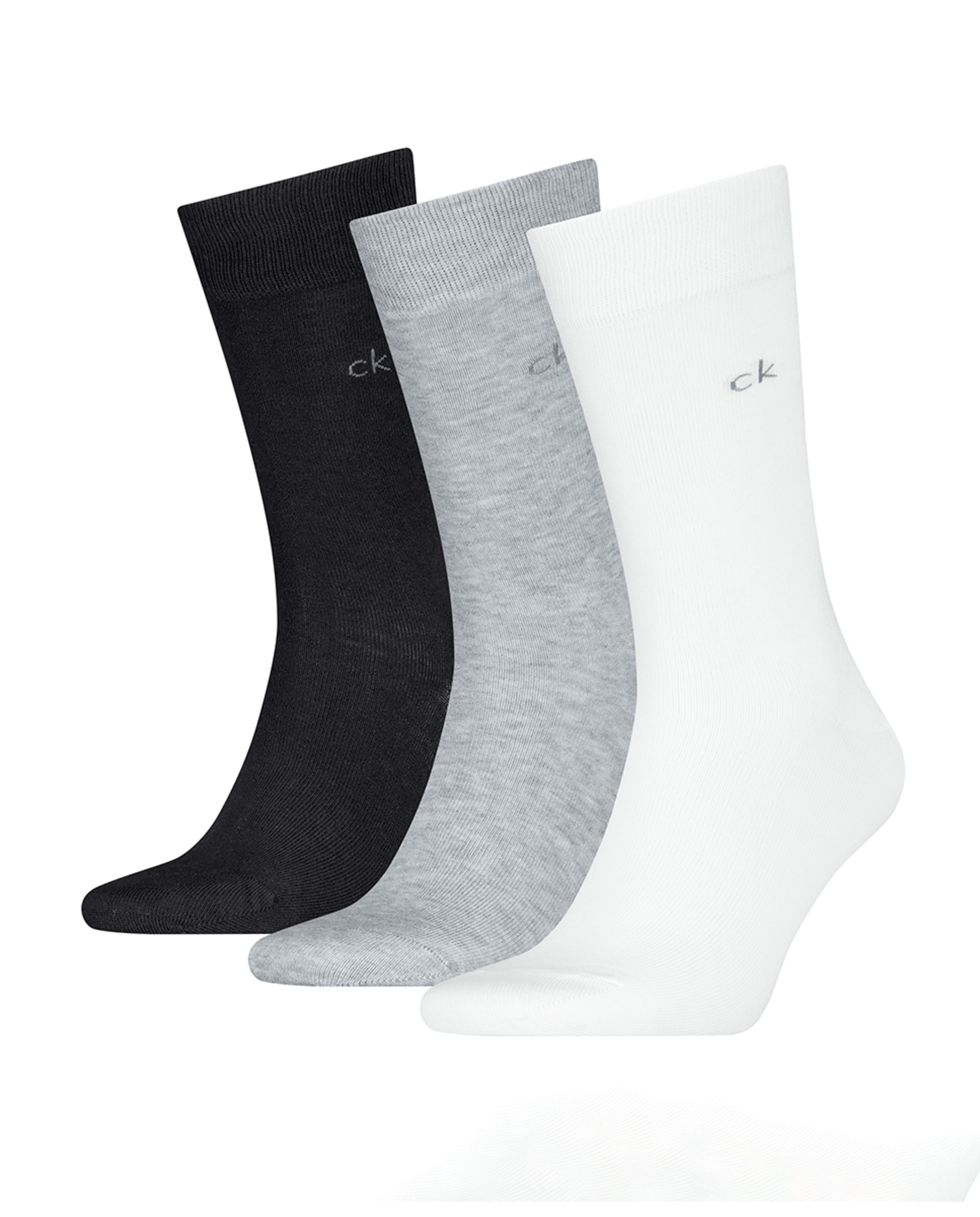 Calcetines clásicos de hombre de Calvin Klein (pack de 3) - Gris claro Gris claro-4