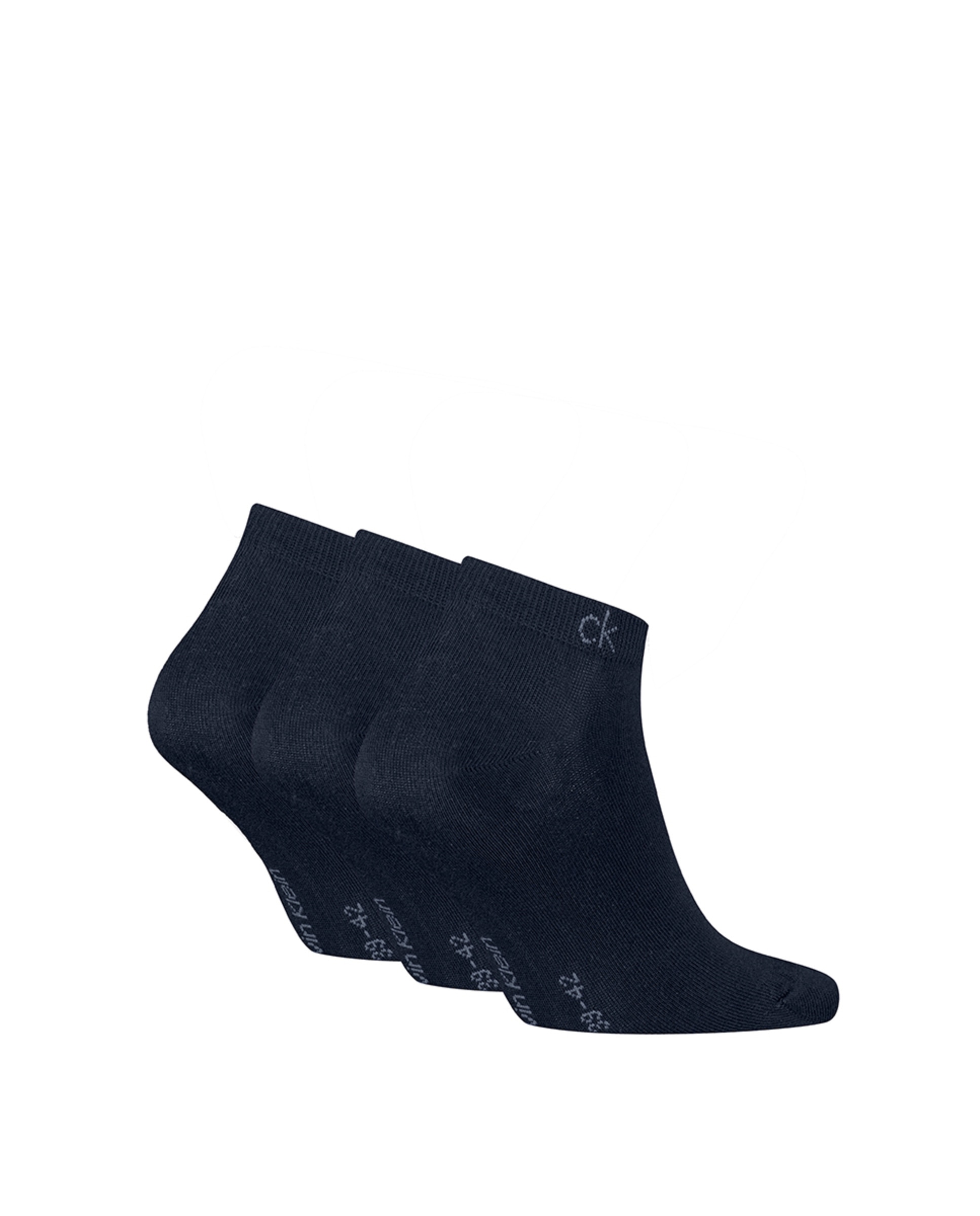 Calcetines tobilleros de hombre de Calvin Klein (pack de 3) - Azul marino Azul marino-3