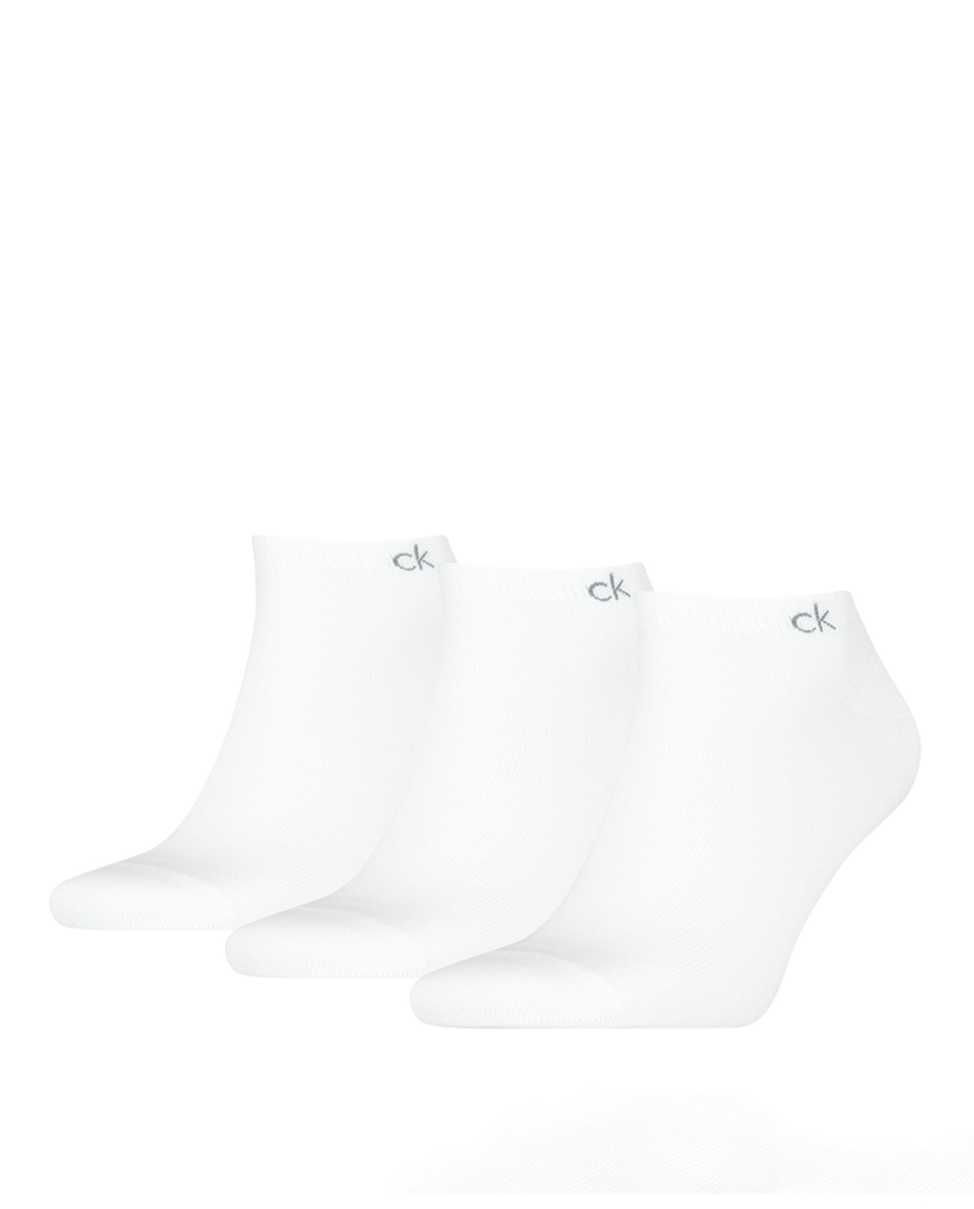 Calcetines tobilleros de hombre de Calvin Klein (pack de 3) - Blanco Blanco-4