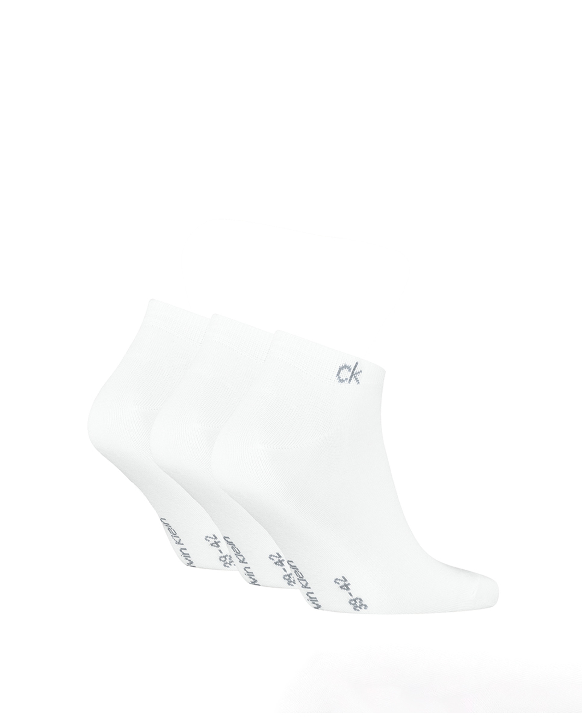 Calcetines tobilleros de hombre de Calvin Klein (pack de 3) - Blanco Blanco-3