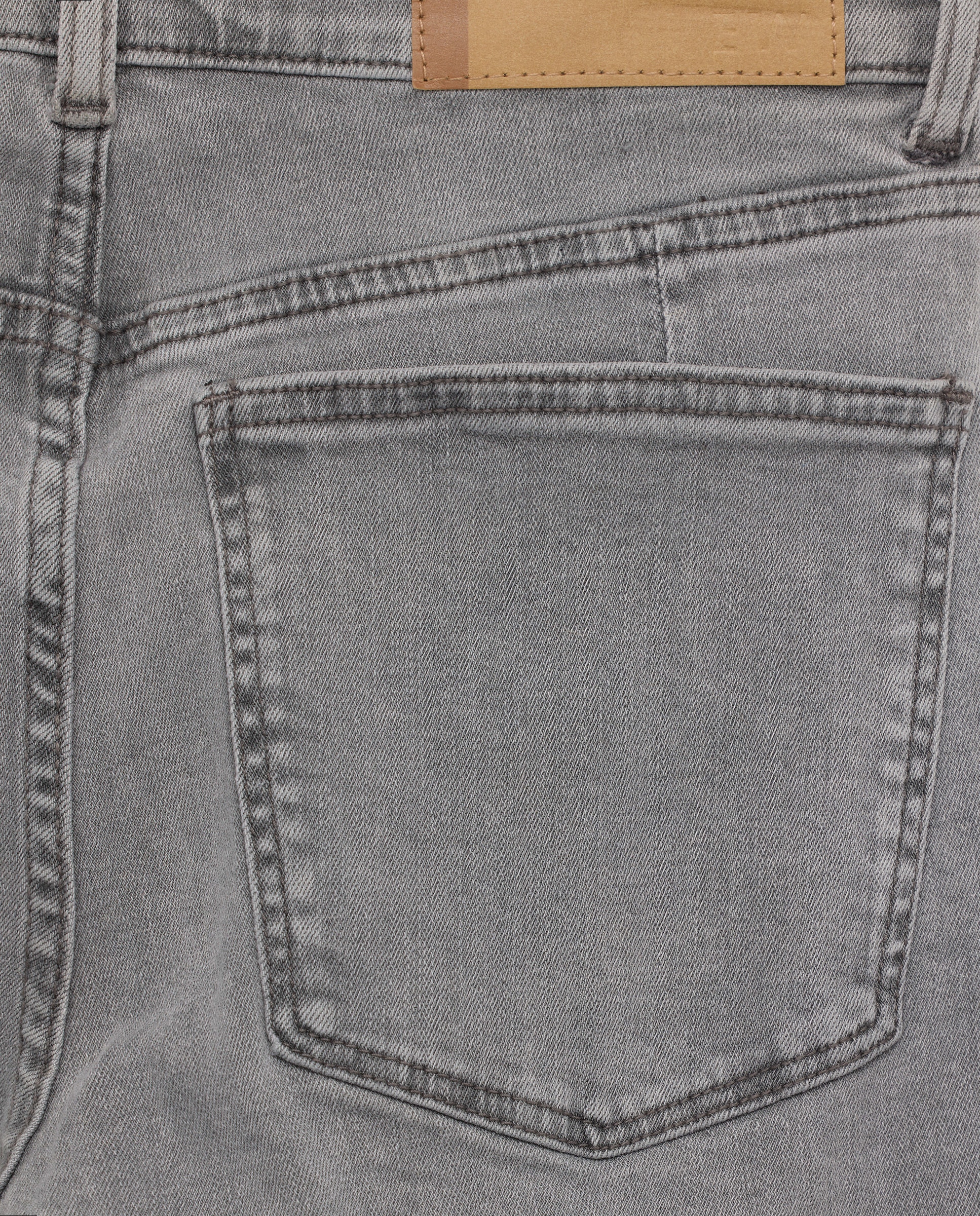 Jeans Cropped Flare Cinzento-5