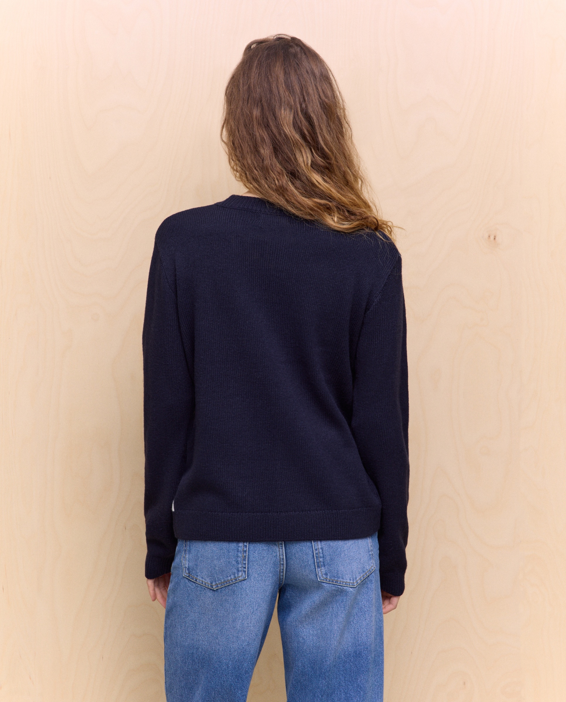 Camisola de Malha de Natal Azul-marinho-3