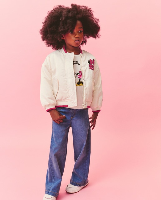 Imagem 0 de Blusão Bomber com Estampado nas Costas