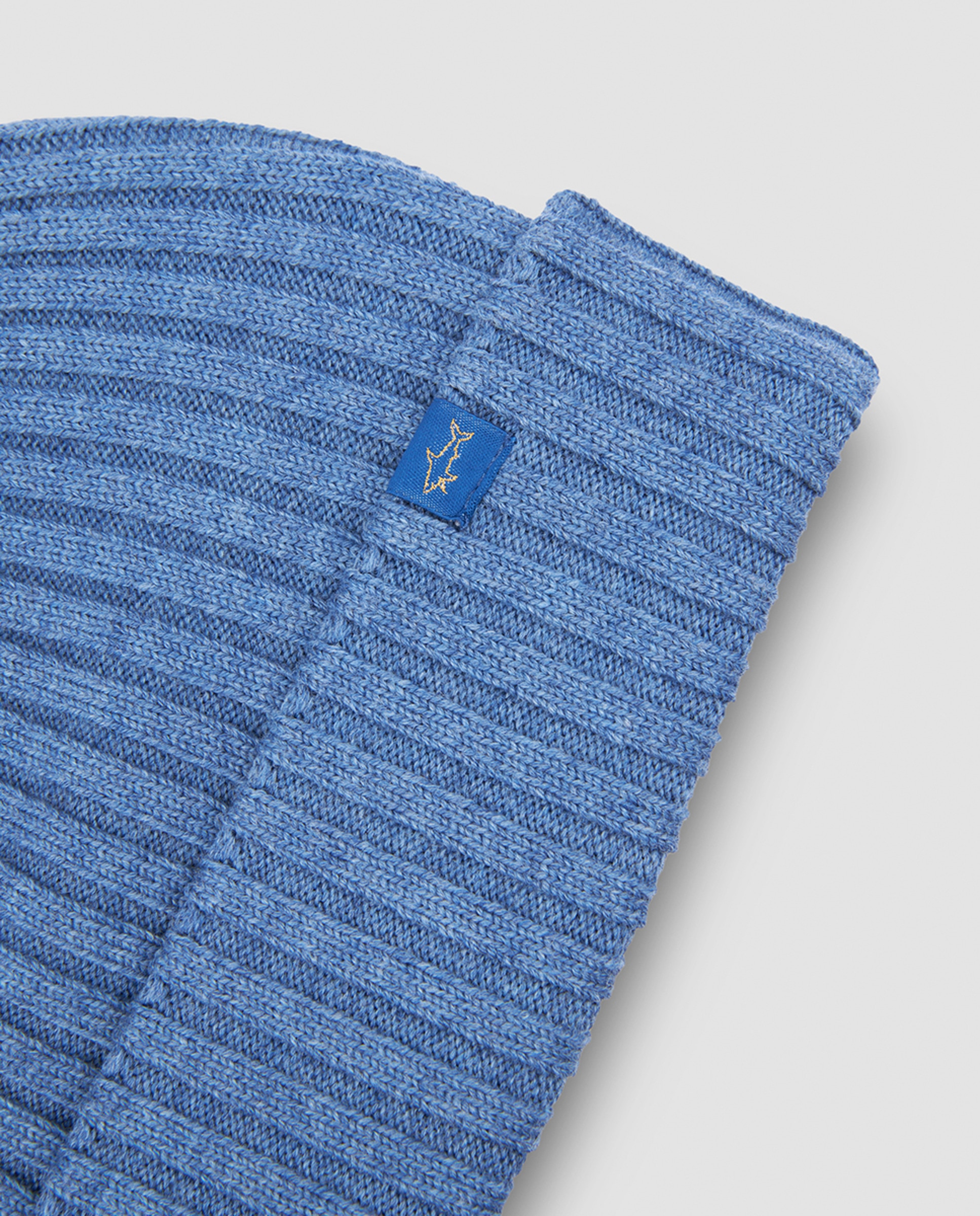 Gorro Beanie com Logótipo Pequeno de Tubarão Azul-3