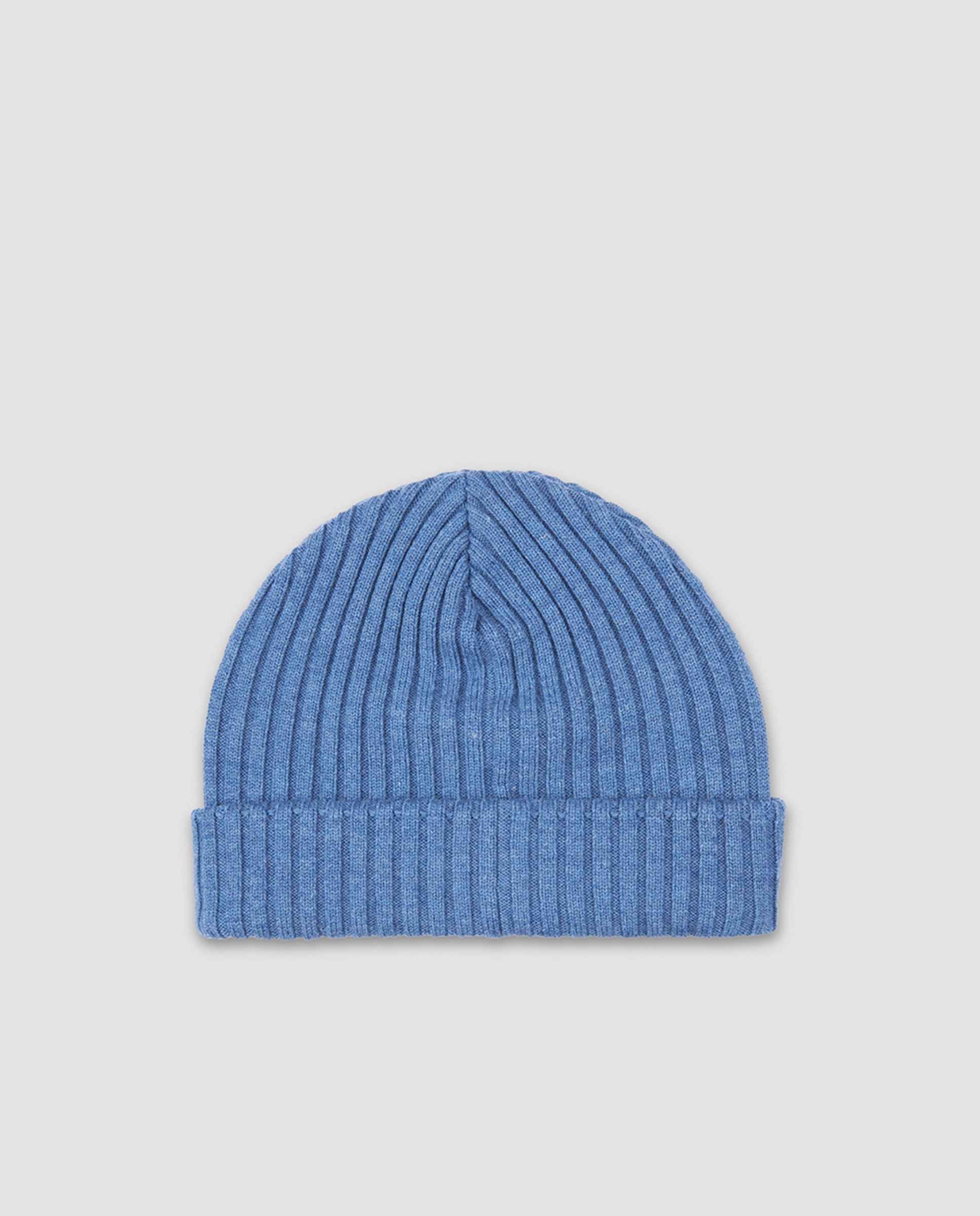 Gorro Beanie com Logótipo Pequeno de Tubarão Azul-2