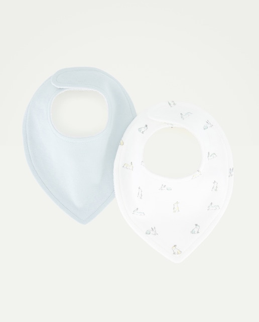 Imagen 0 de Pack 2 baberos de bebé estampados