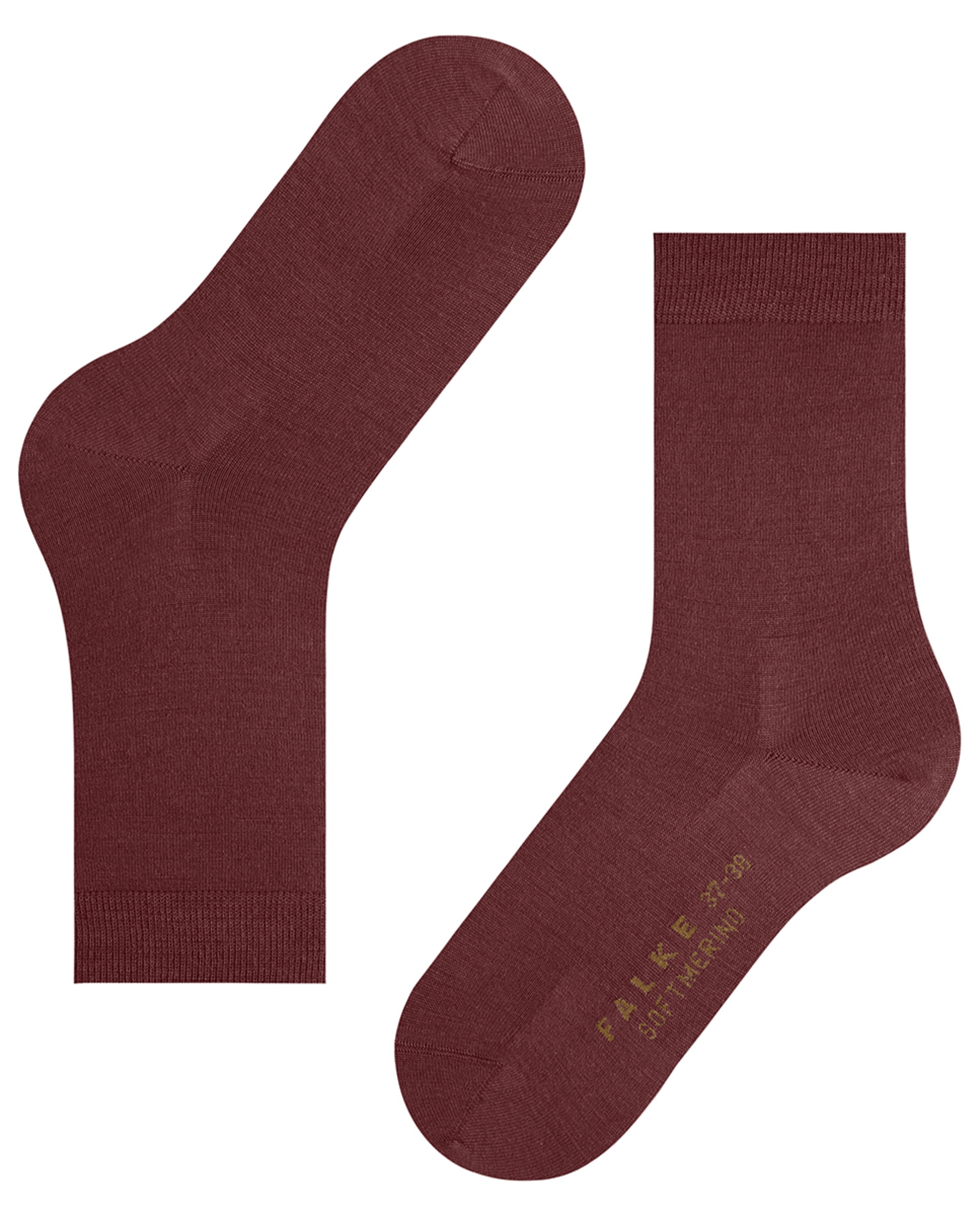 Meias de mulher Falke de lã e algodão Vermelho-4