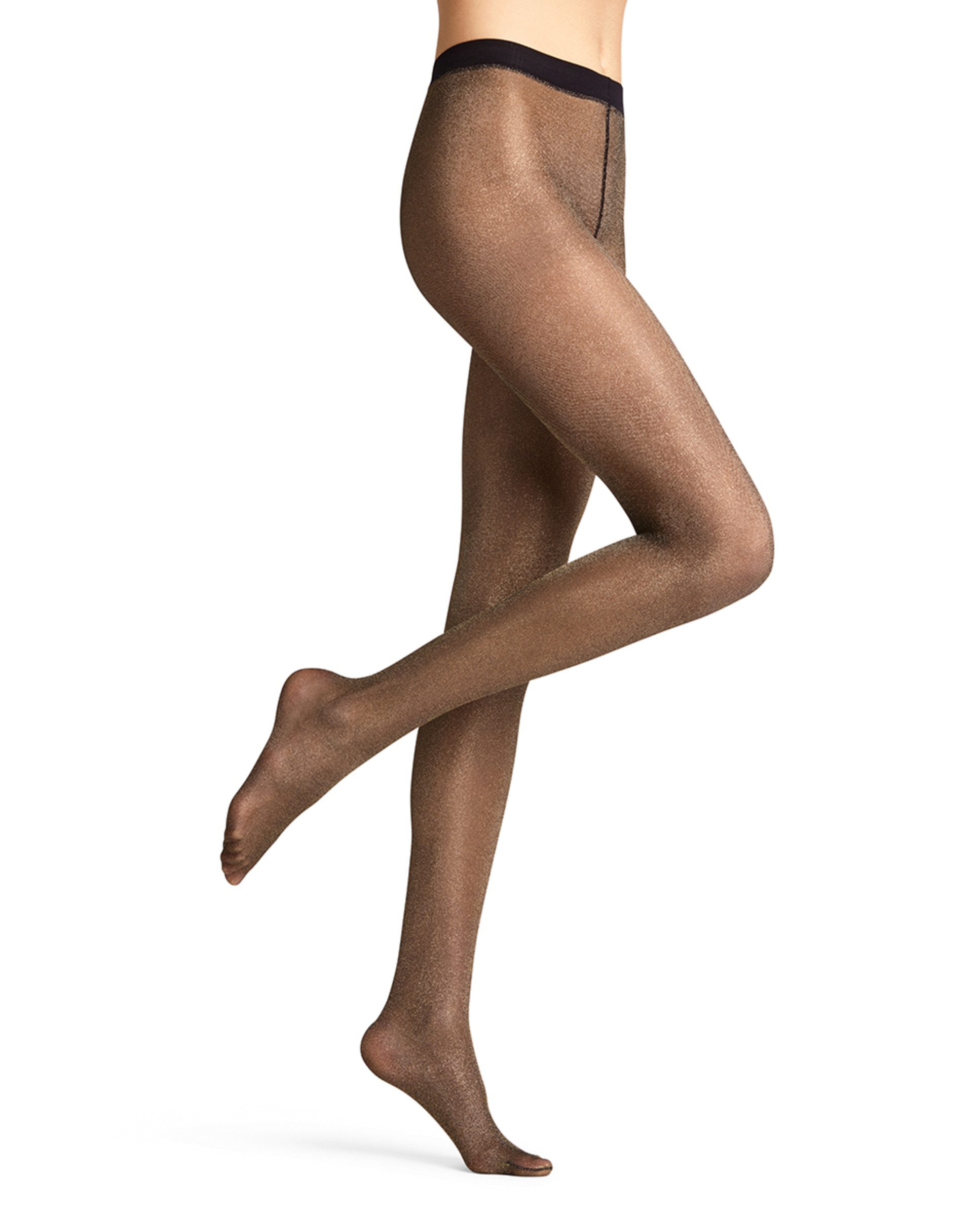 Collants com Fio Metalizado Ouro-3