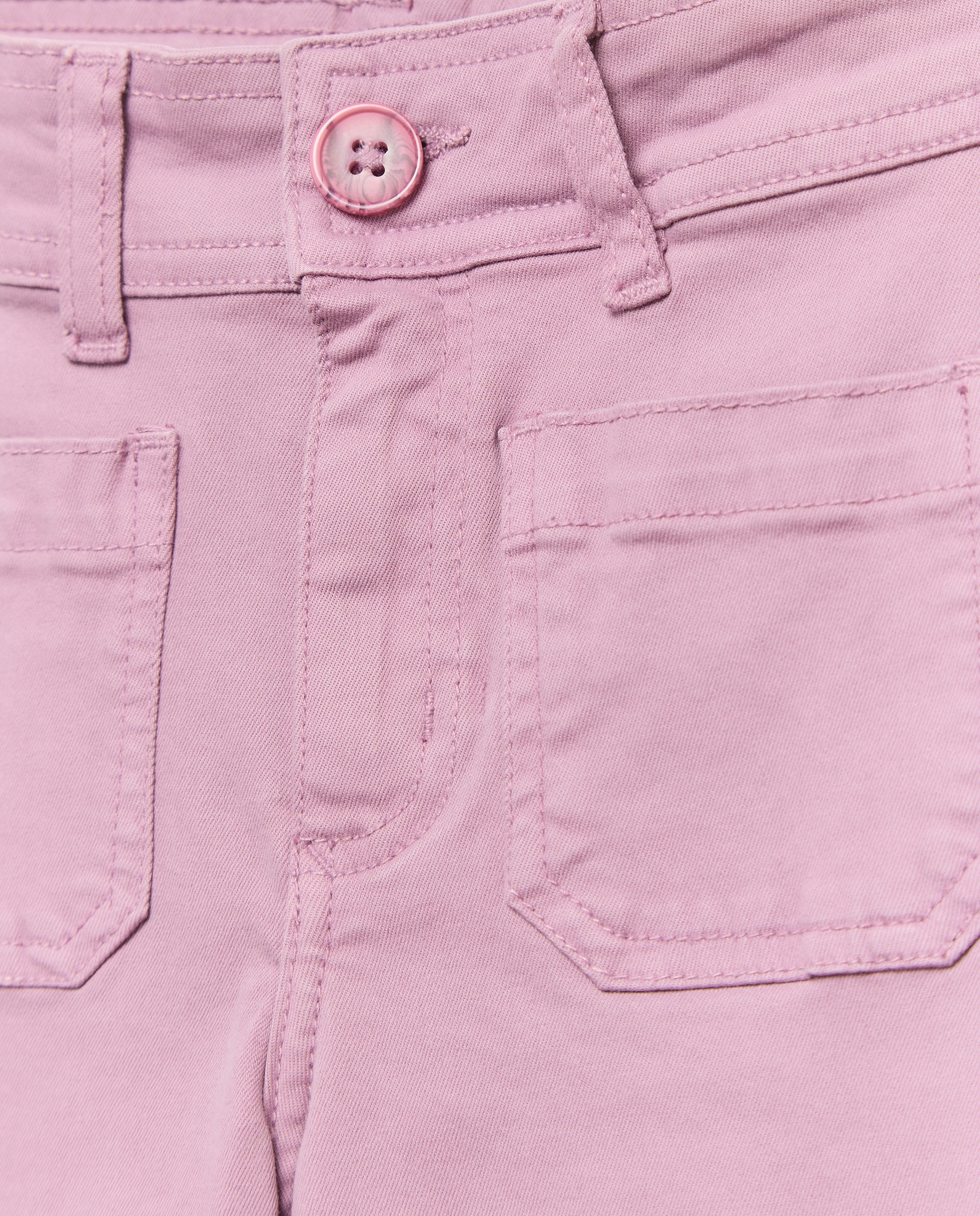 Pantalón niña ancho culot Morado-3