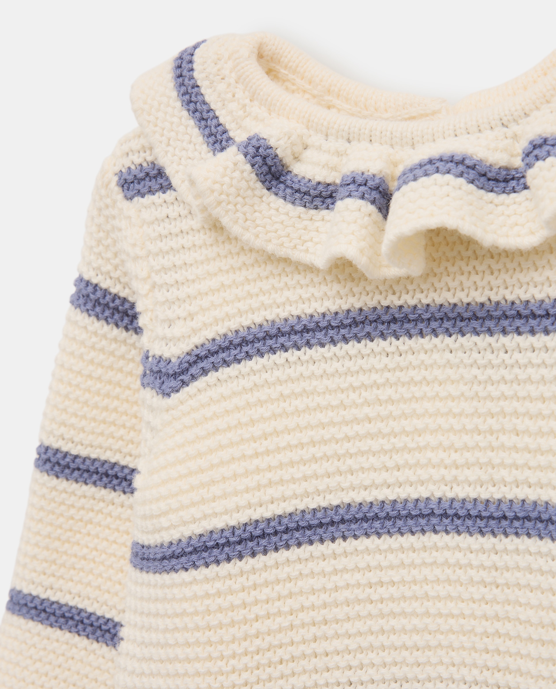 Pelele de recién nacido ml tricot volante 400 Azul-3