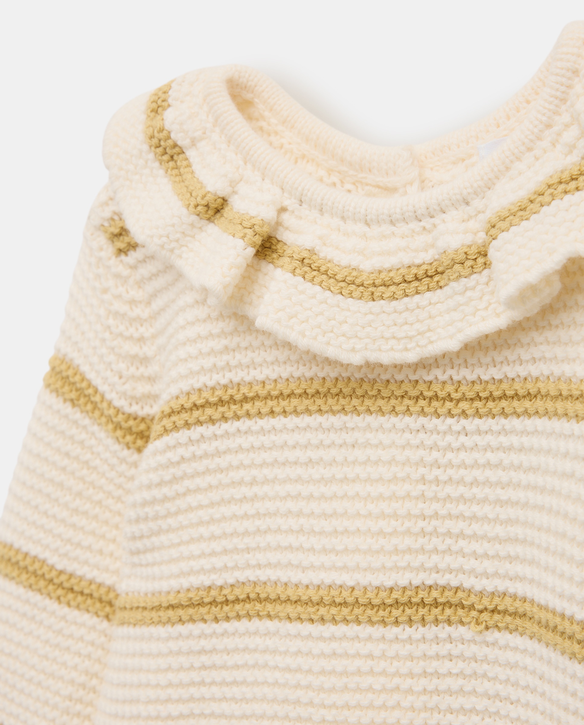 Pelele de recién nacido ml tricot volante 560 Oliva-3