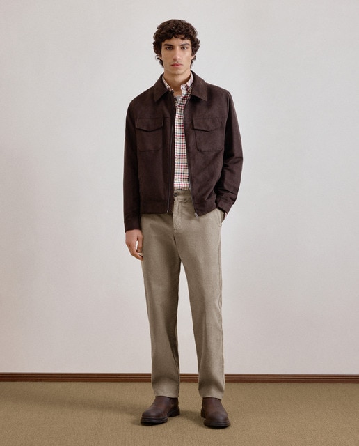 Imagem 0 de Calças Desportivas Regular em Bombazina de Algodão Elastómero