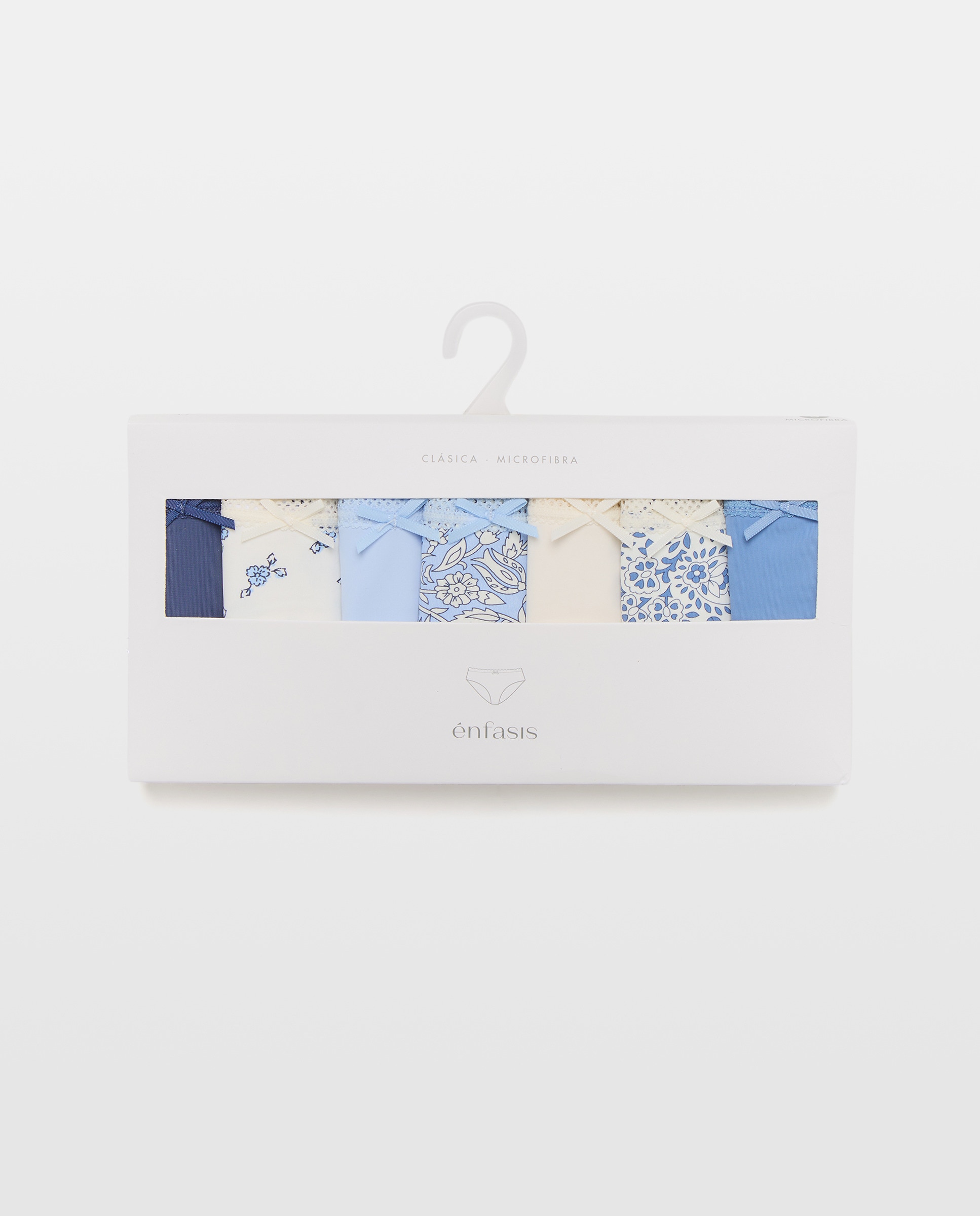 Pack de 7 Cuecas de Microfibra - Tons Azulados Azul-6