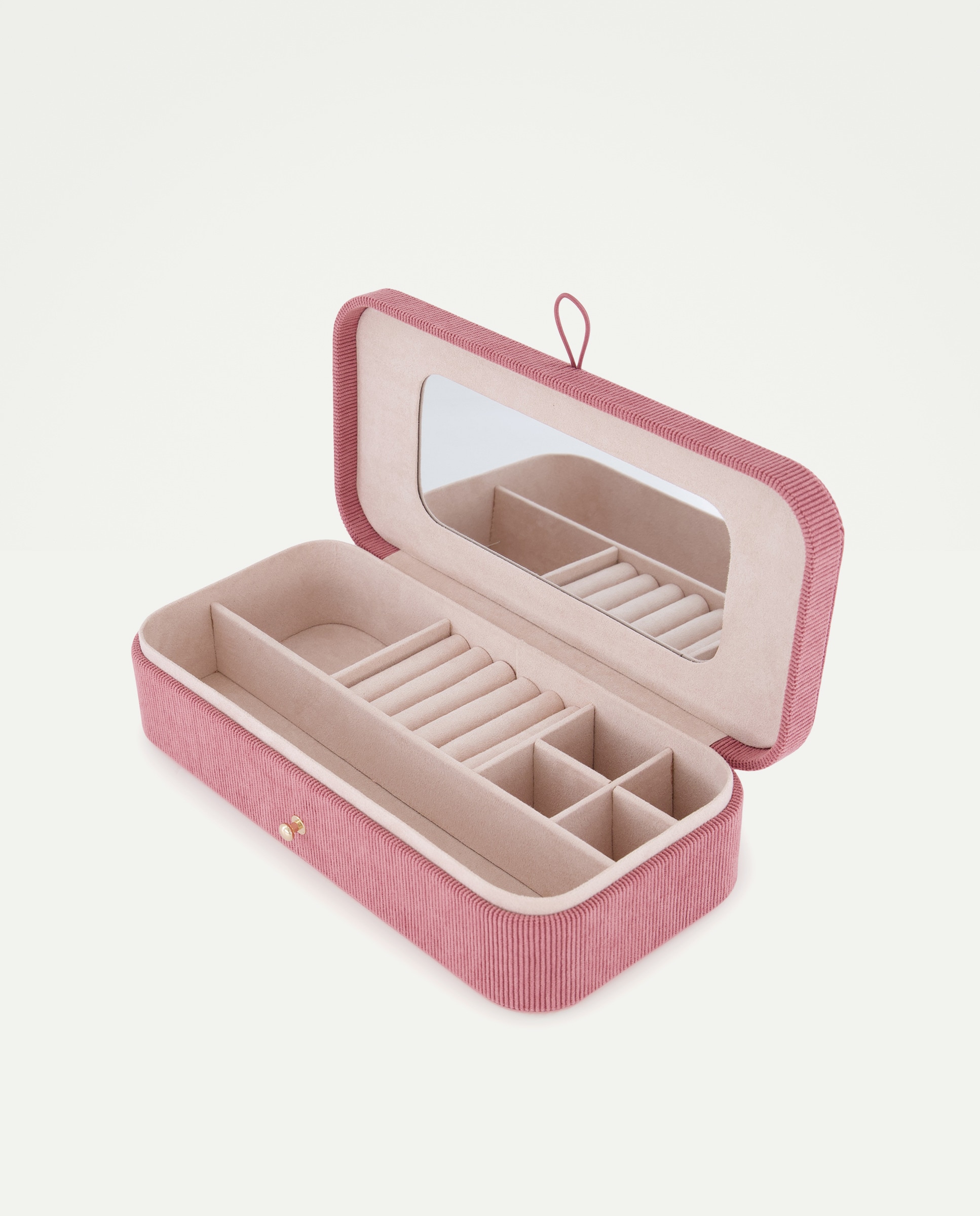 Imagem 0 de Guarda-Joias de Bombazina Fina com Espelho
