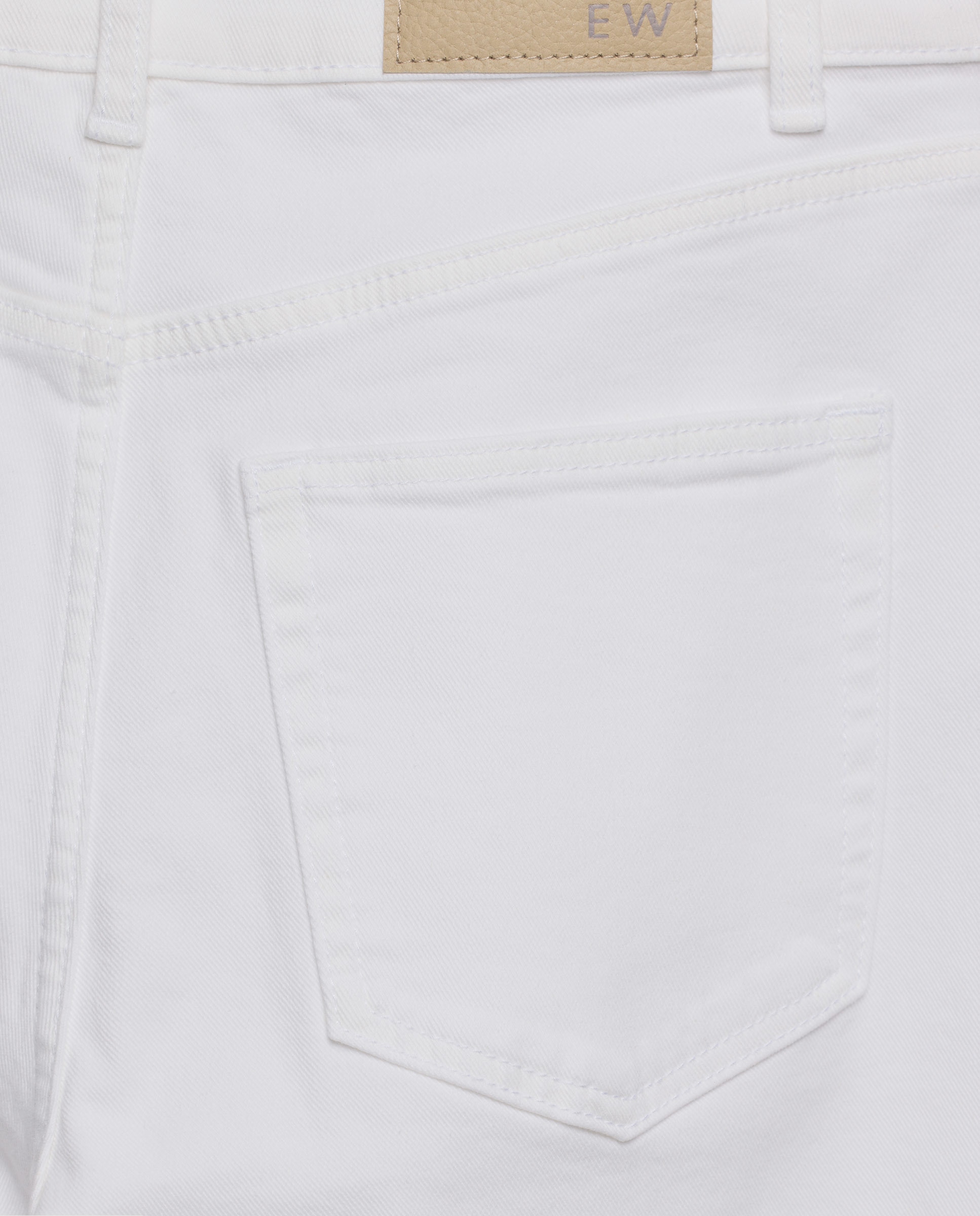 Jeans Straight Cropped com Cintura Subida Branco-marfim-5