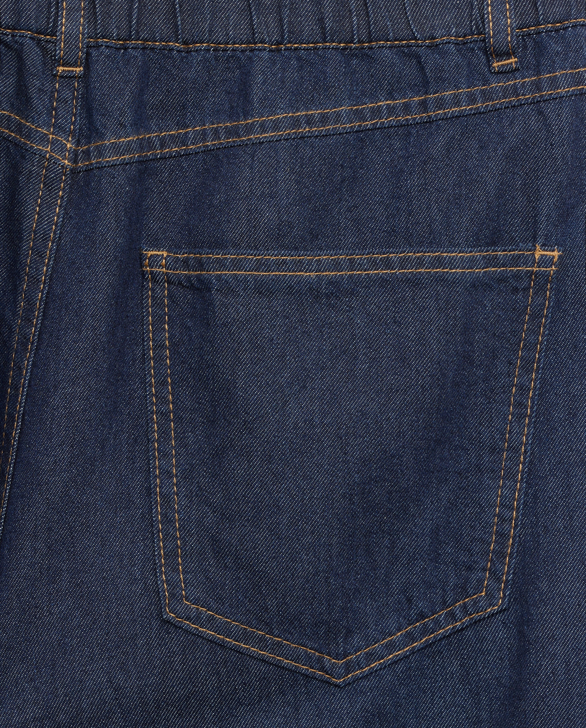 Jeans Largas Lisas Azul Suave-5