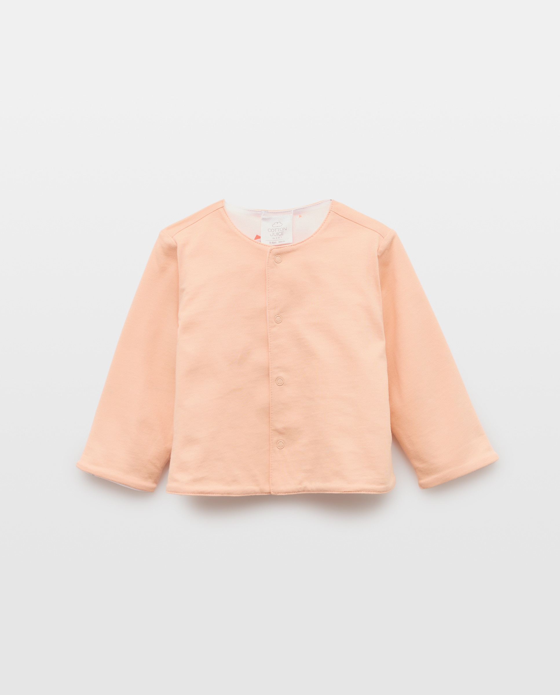 Casaco Reversível de Bebé com Estampado de Casas Vermelho-1