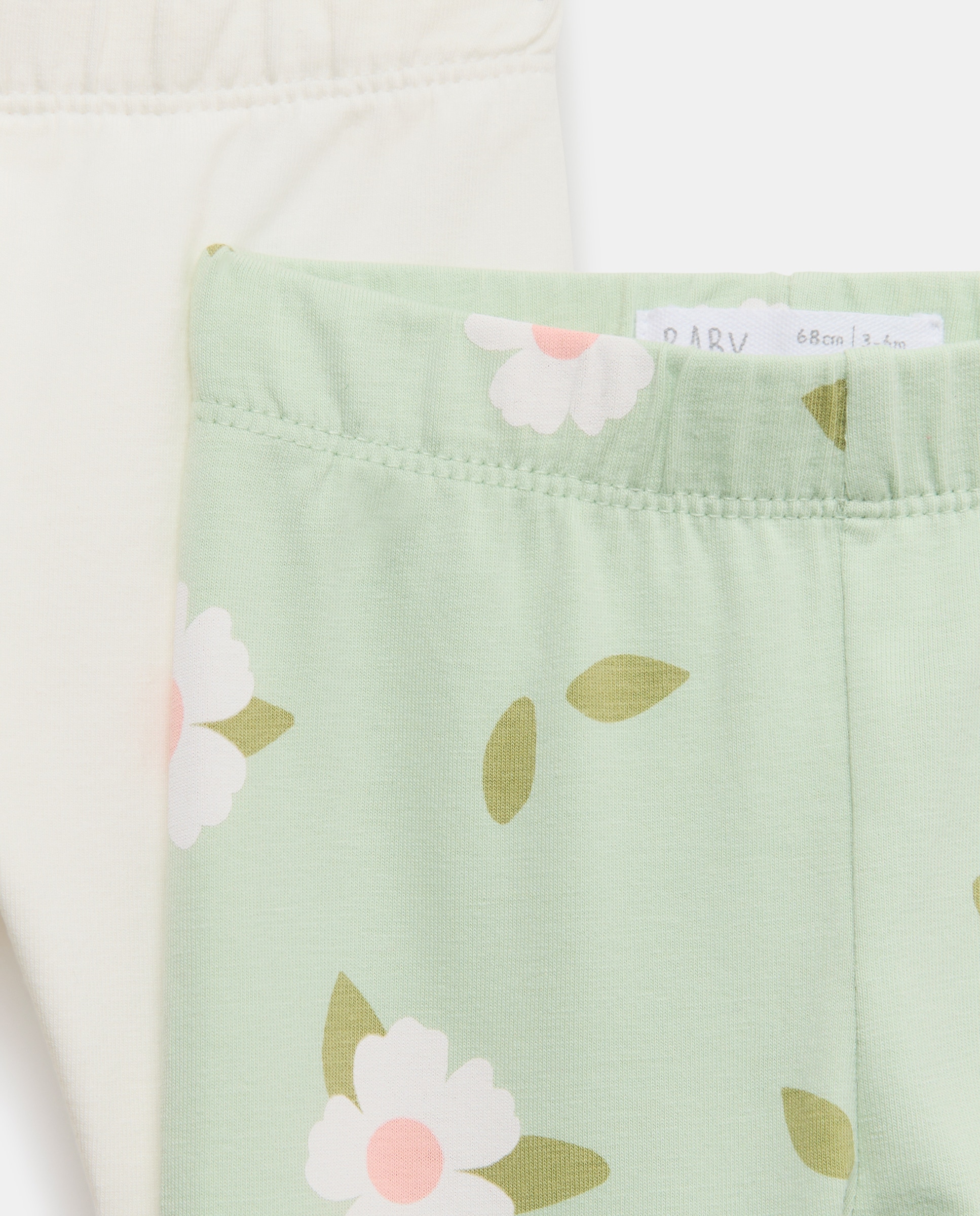 Pack de Leggings Estampadas de Bebé Verde-3