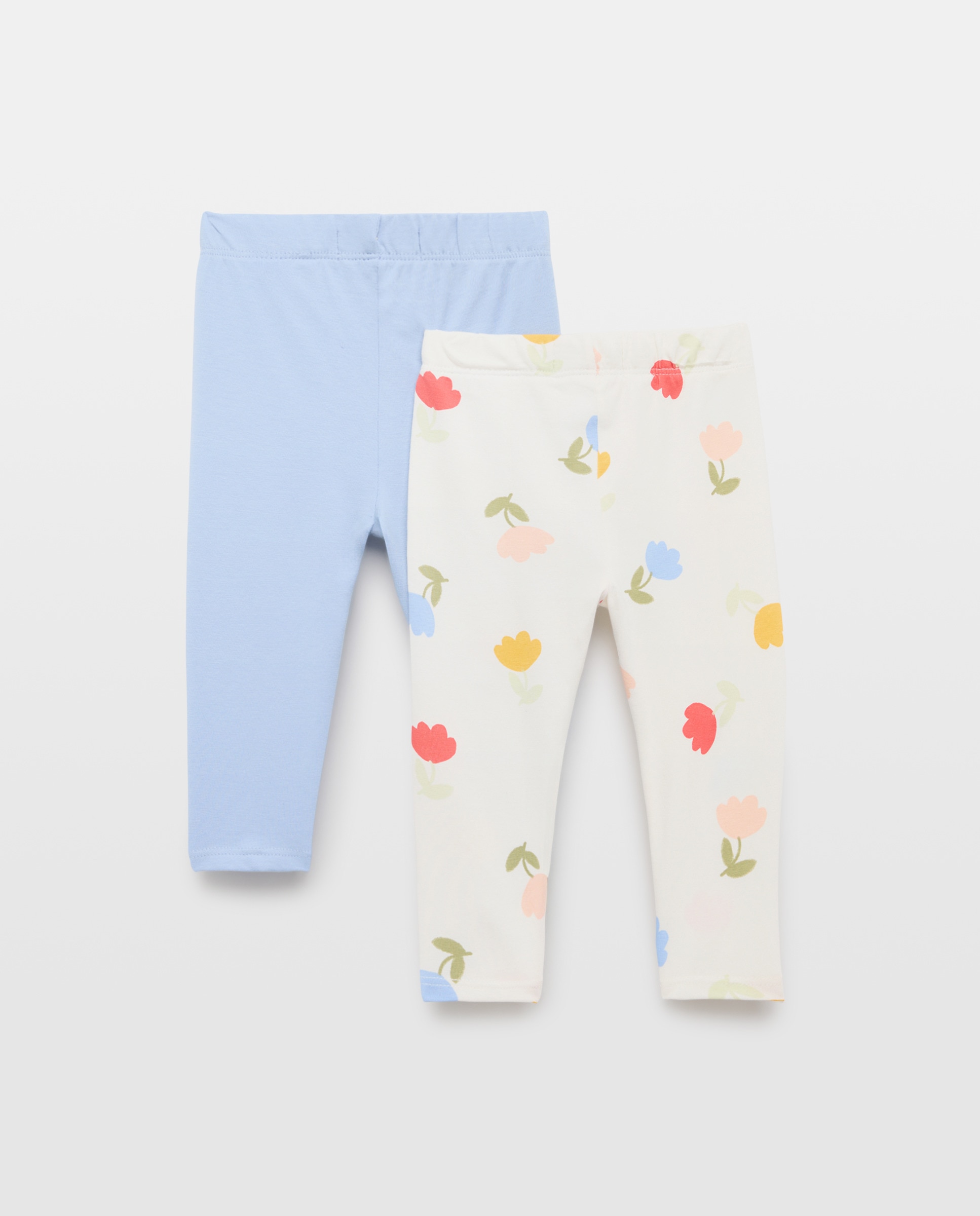 Pack de Leggings Estampadas de Bebé Baby El Corte Inglés Branco-2