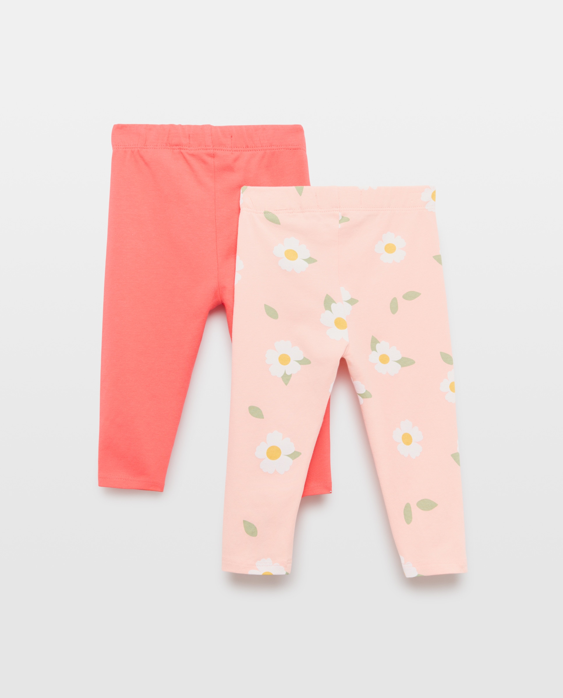 Pack de Leggings Estampadas de Bebé Baby El Corte Inglés Rosa-2
