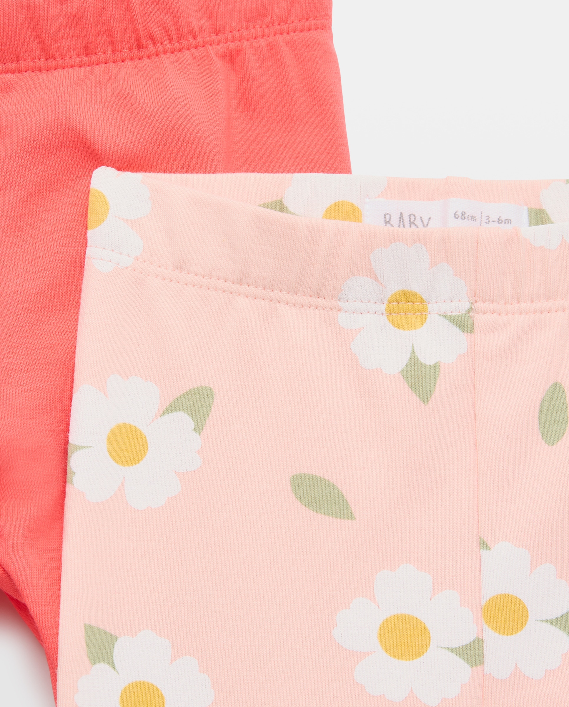 Pack de Leggings Estampadas de Bebé Baby El Corte Inglés Rosa-3