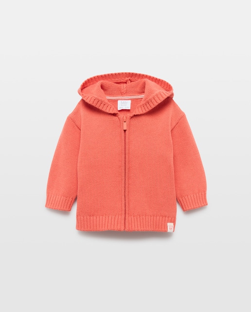 Imagem 0 de Casaco de Tricot de Bebé com Capuz