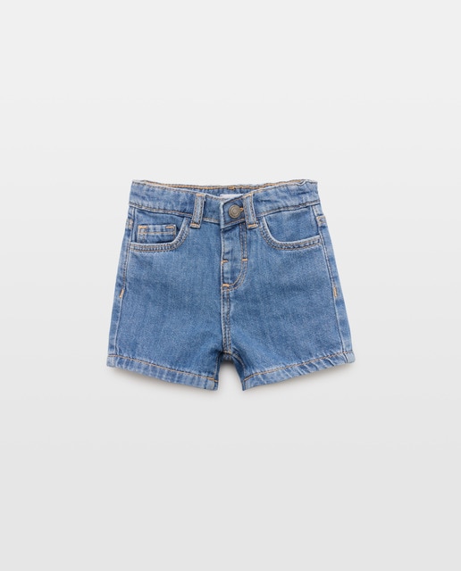 Imagen 0 de Bermuda de bebé denim 5 bolsillos