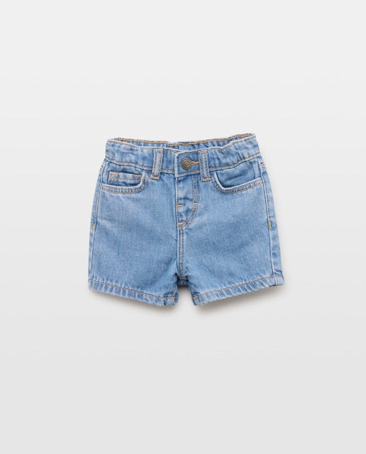Imagen 0 de Bermuda de bebé denim 5 bolsillos