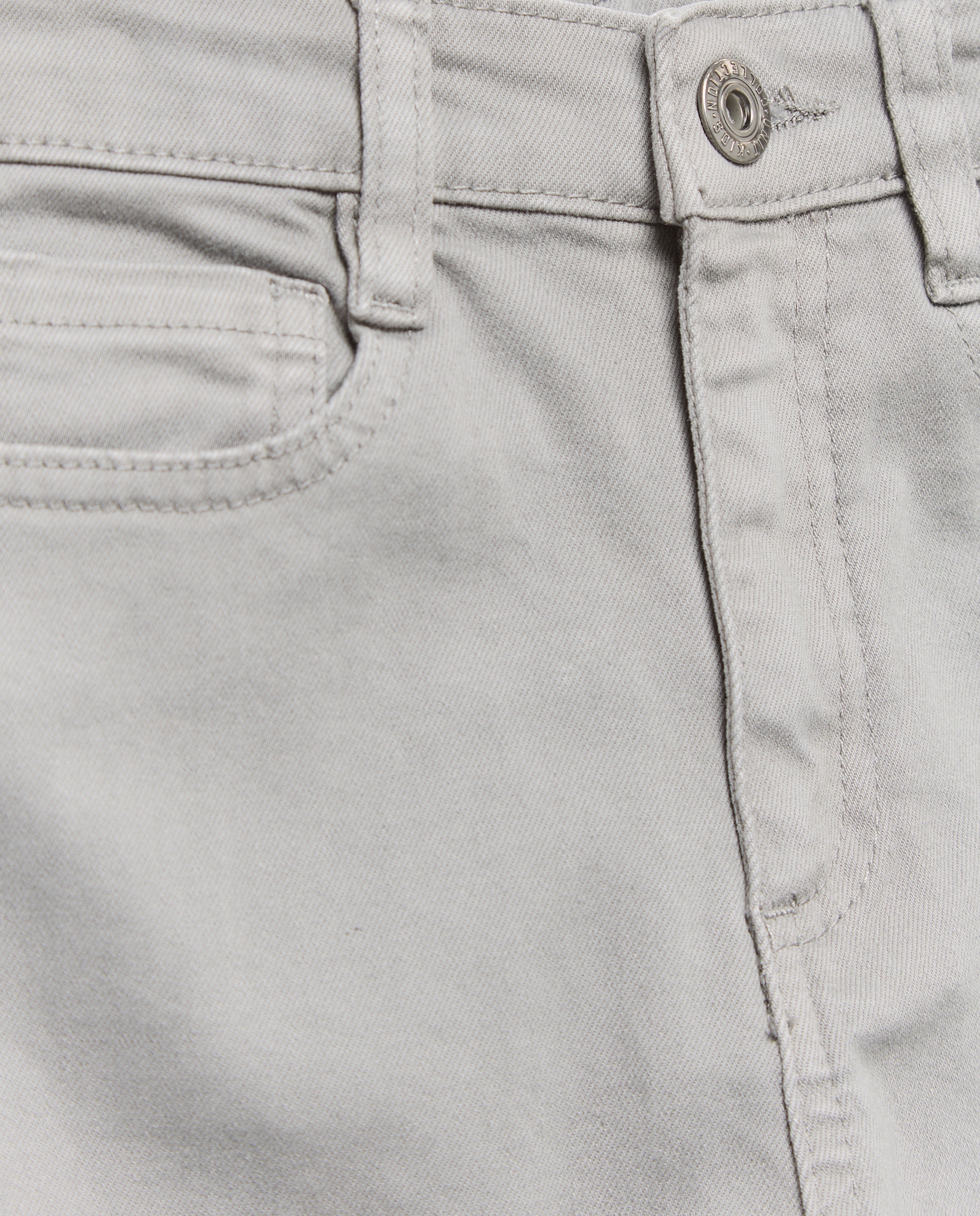 Pantalón de niño denim color 5 bolsillos Gris claro-3