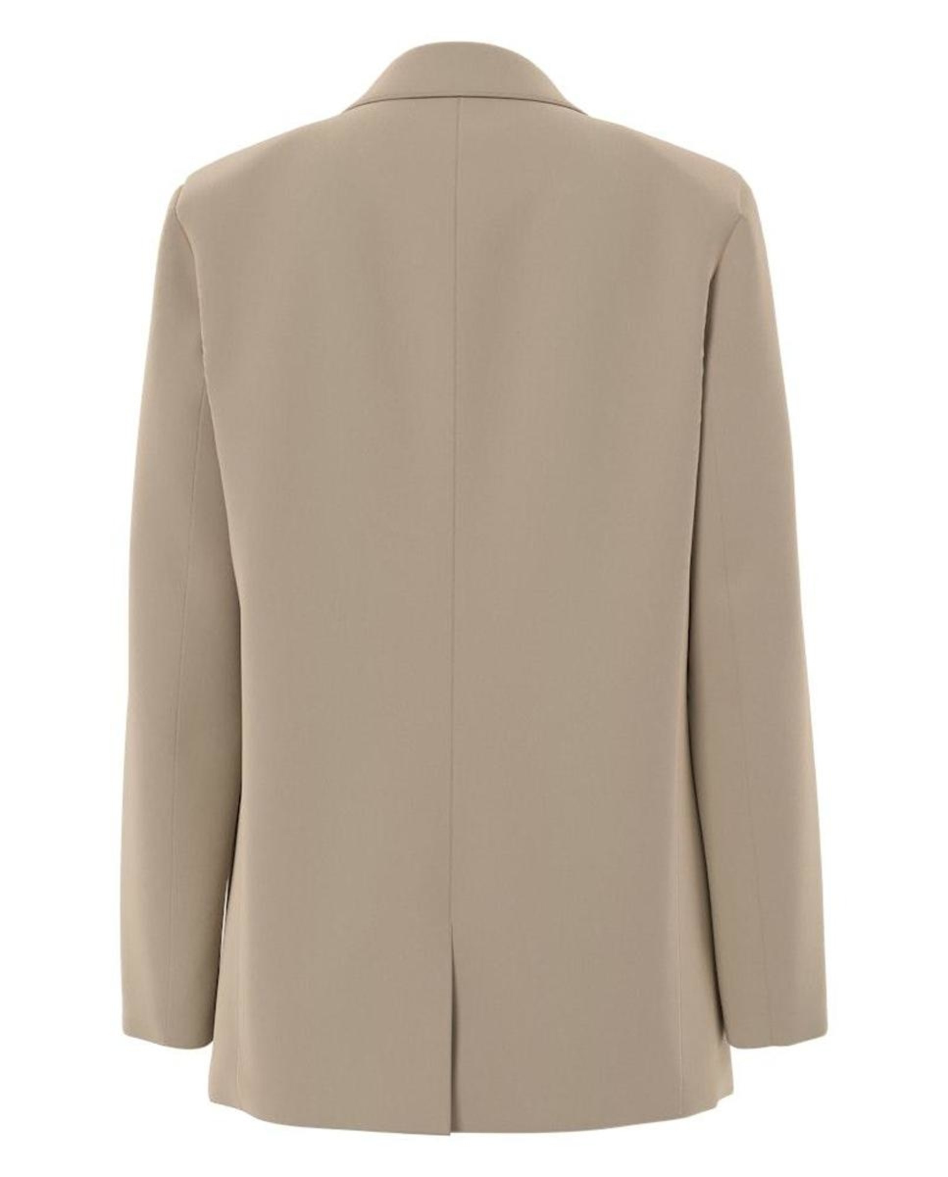 Blazer de mujer con solapas y bolsillos - Pieces - Gris oscuro Beige-7