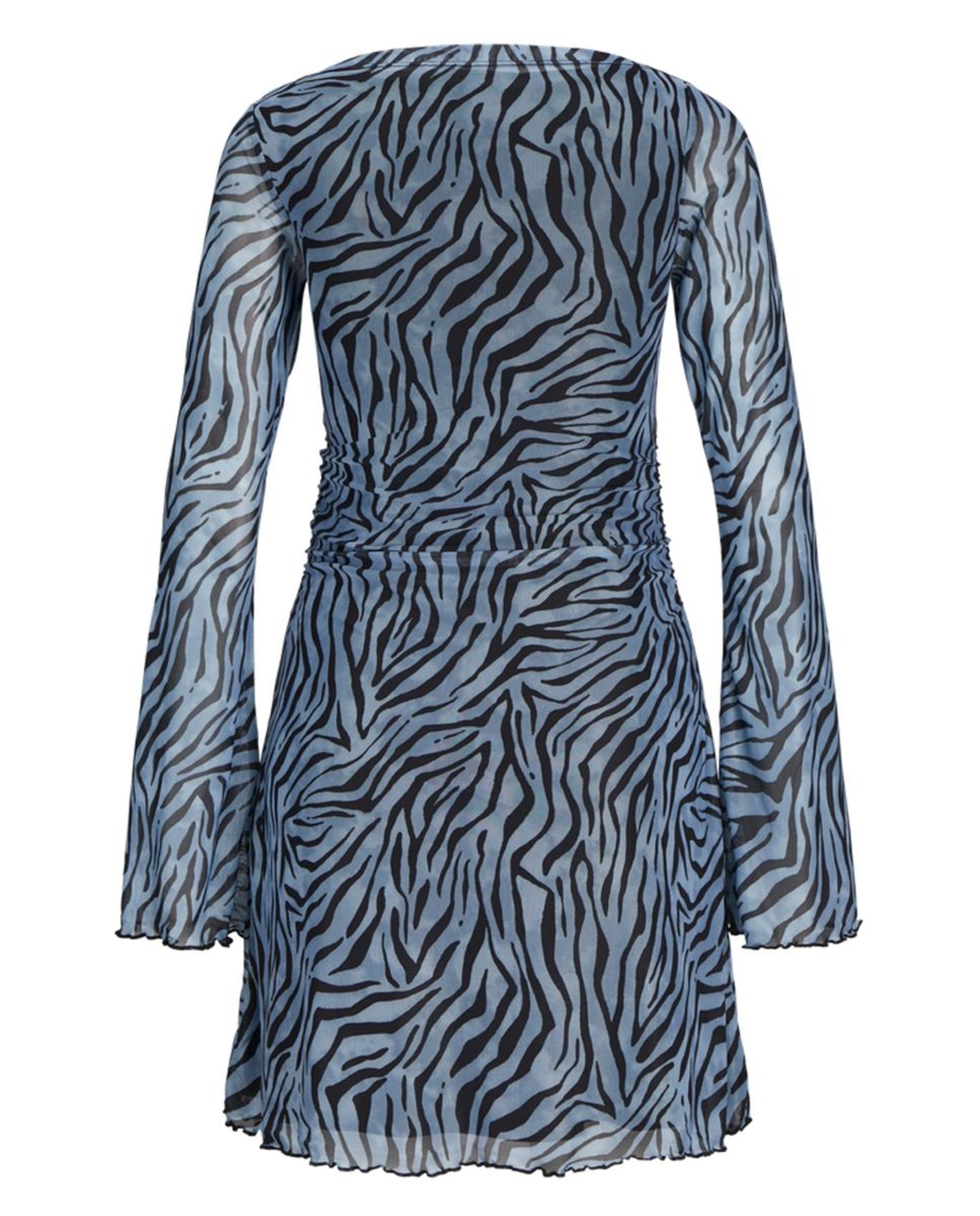 Vestido Mini de Tule Multicolor-6