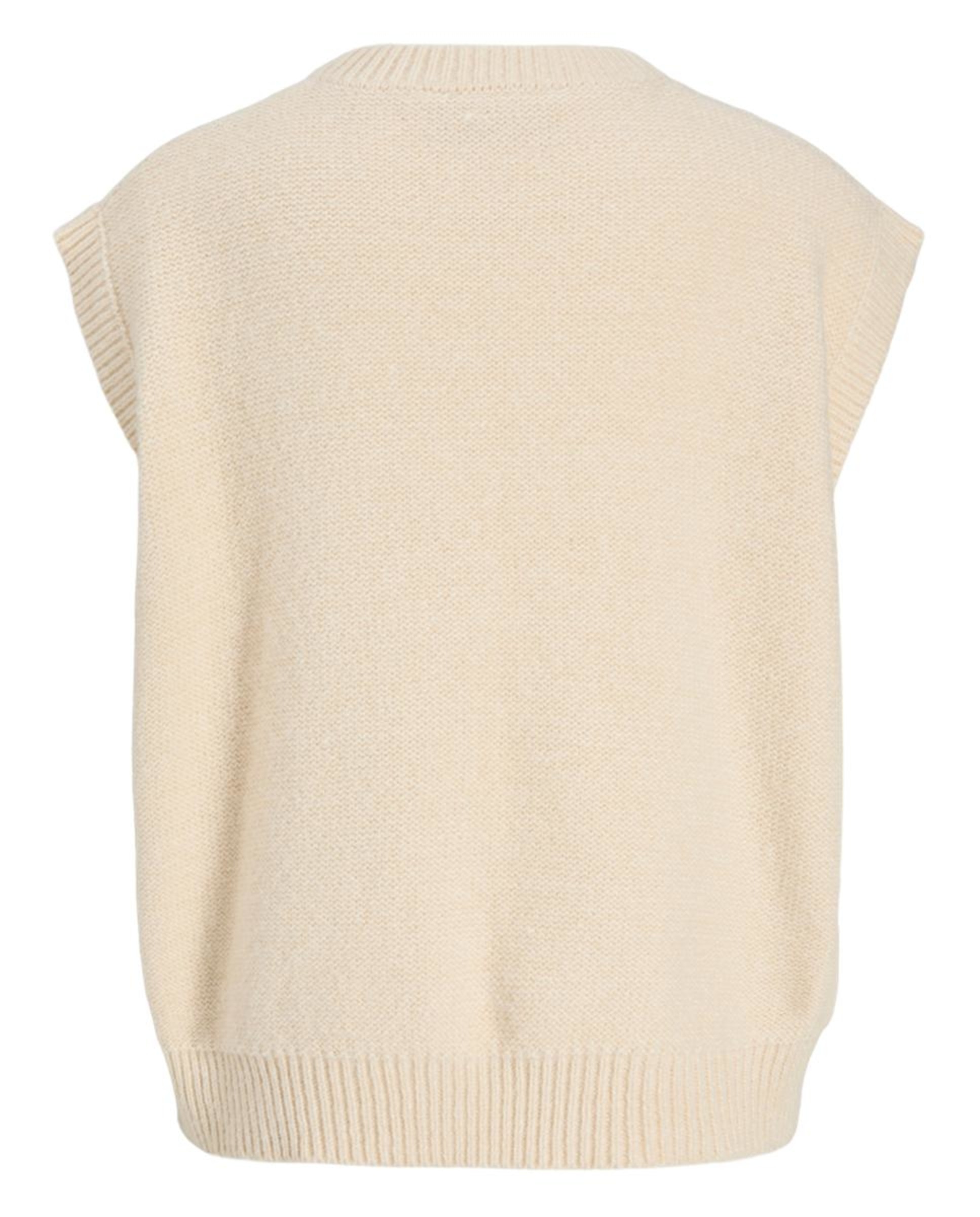 Colete de malha Creme-6