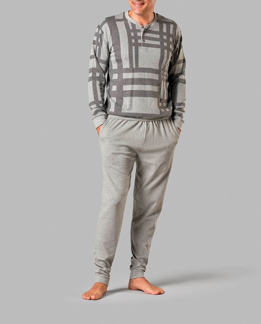 Imagen 0 de Pijama de hombre largo jacquard