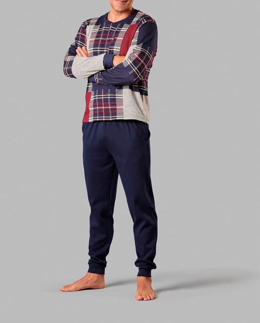 Imagen 0 de Pijama de hombre largo jacquard