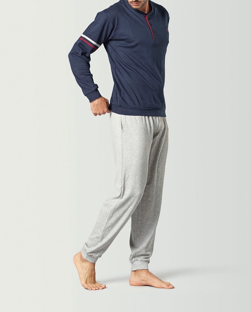 Imagen 0 de Pijama de hombre largo interlock